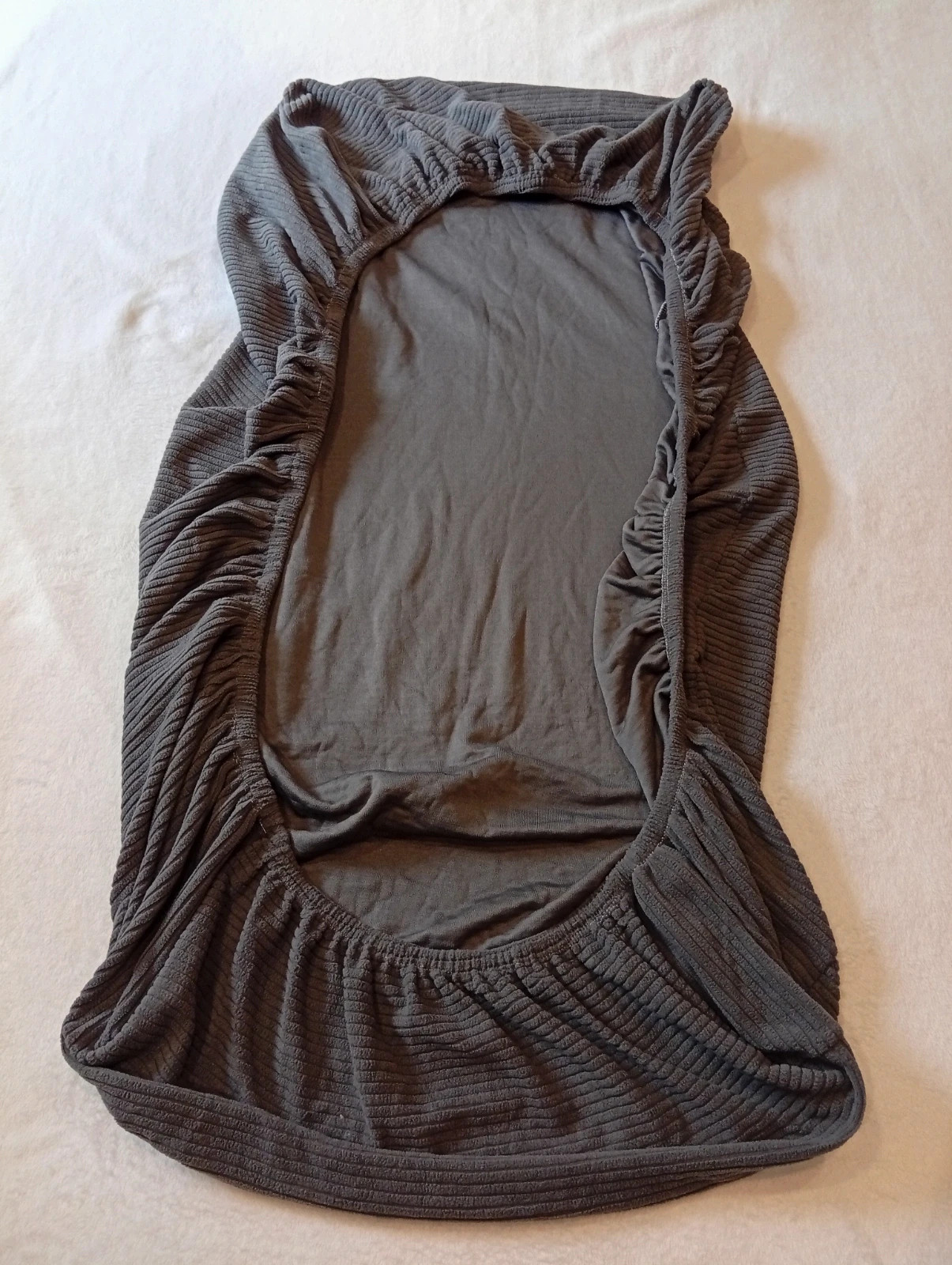 Dark Grey Stretch Cover for Chaise Longue Cushion / Sofa
