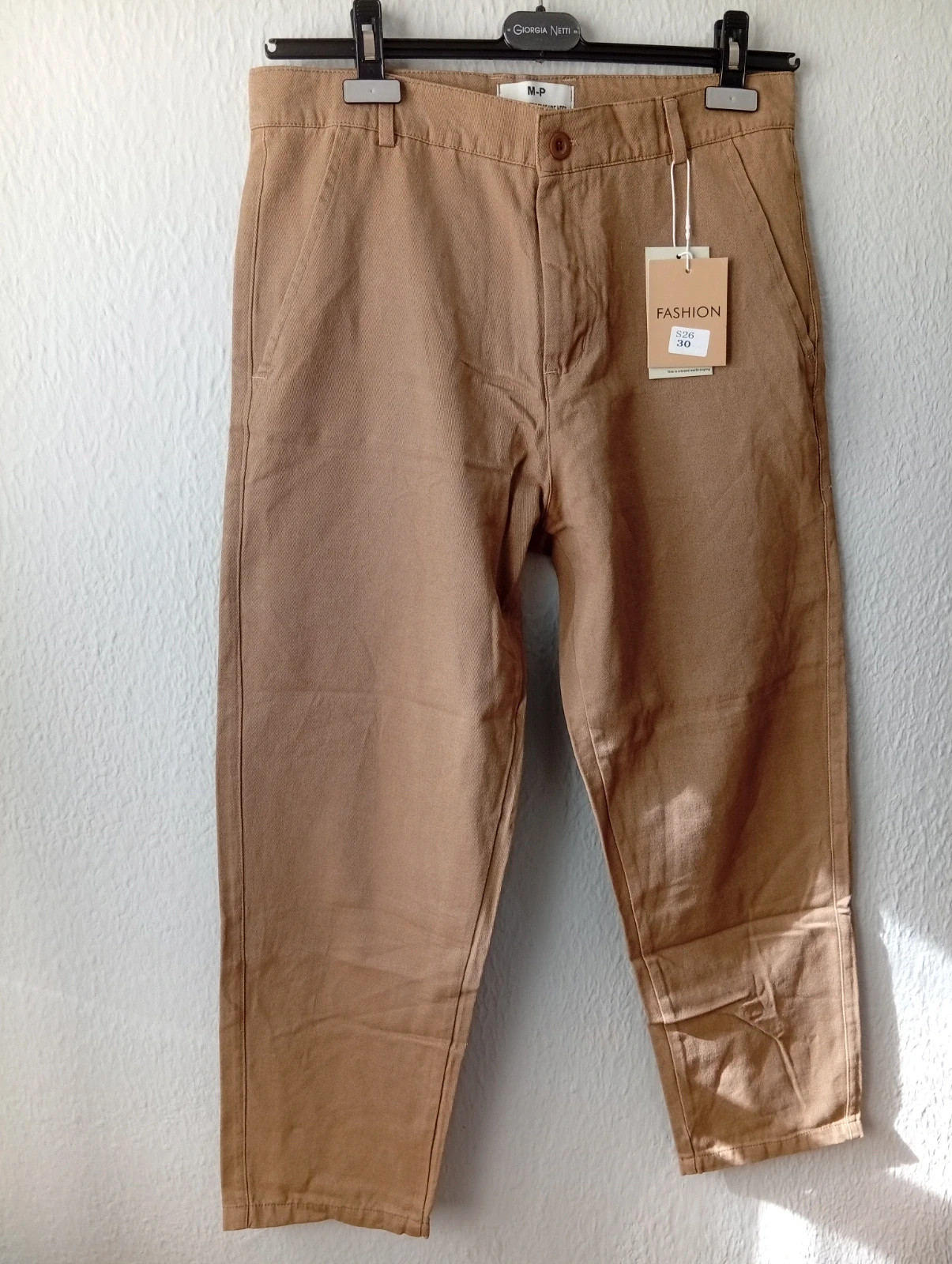 Beige chino trousers size M Comfortable modern fit.