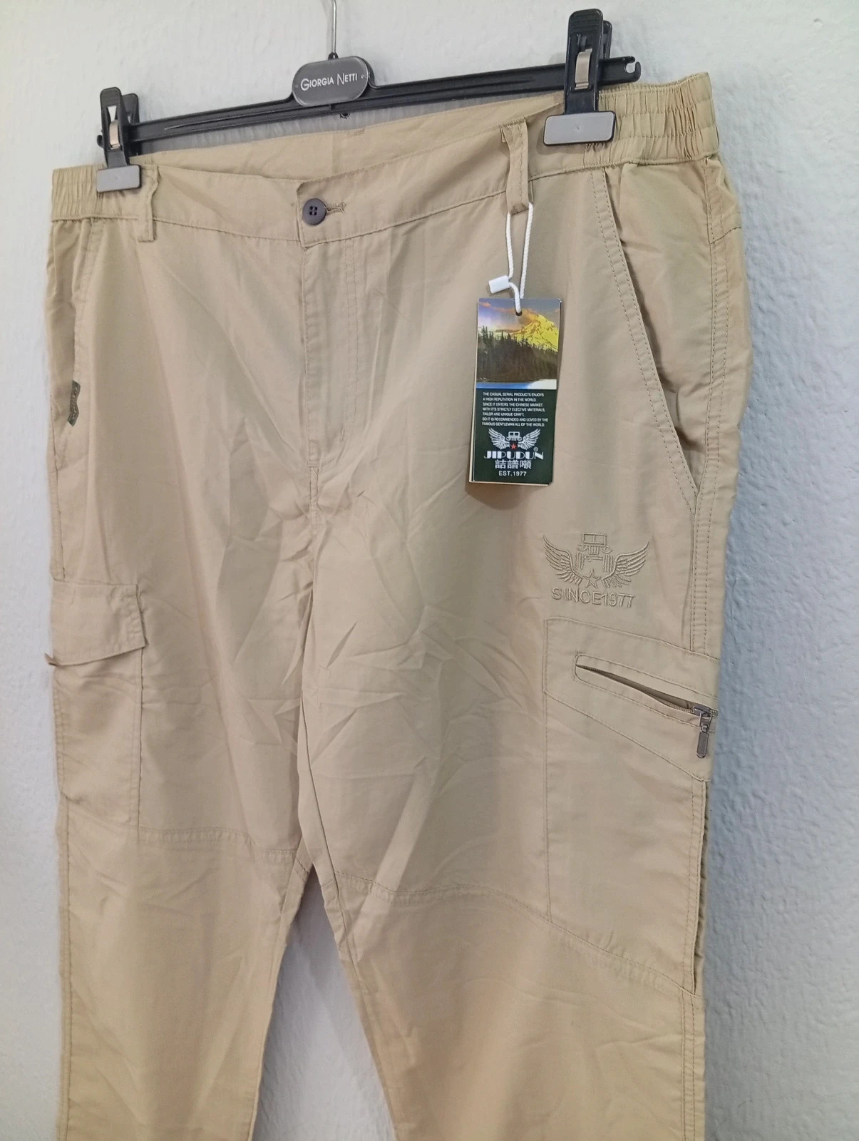 Beige cargo pants size XXL for man. for everyday wear or outdoor activities. – jipudun – taille XXL 3