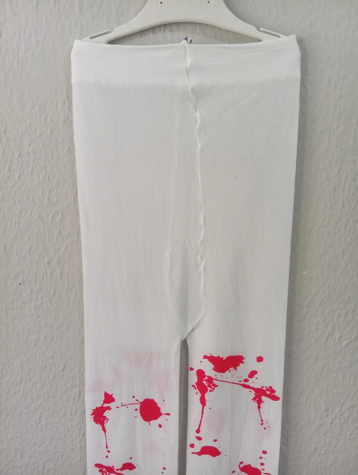 White stockings with fake blood print – taille M / 38 / 10 2