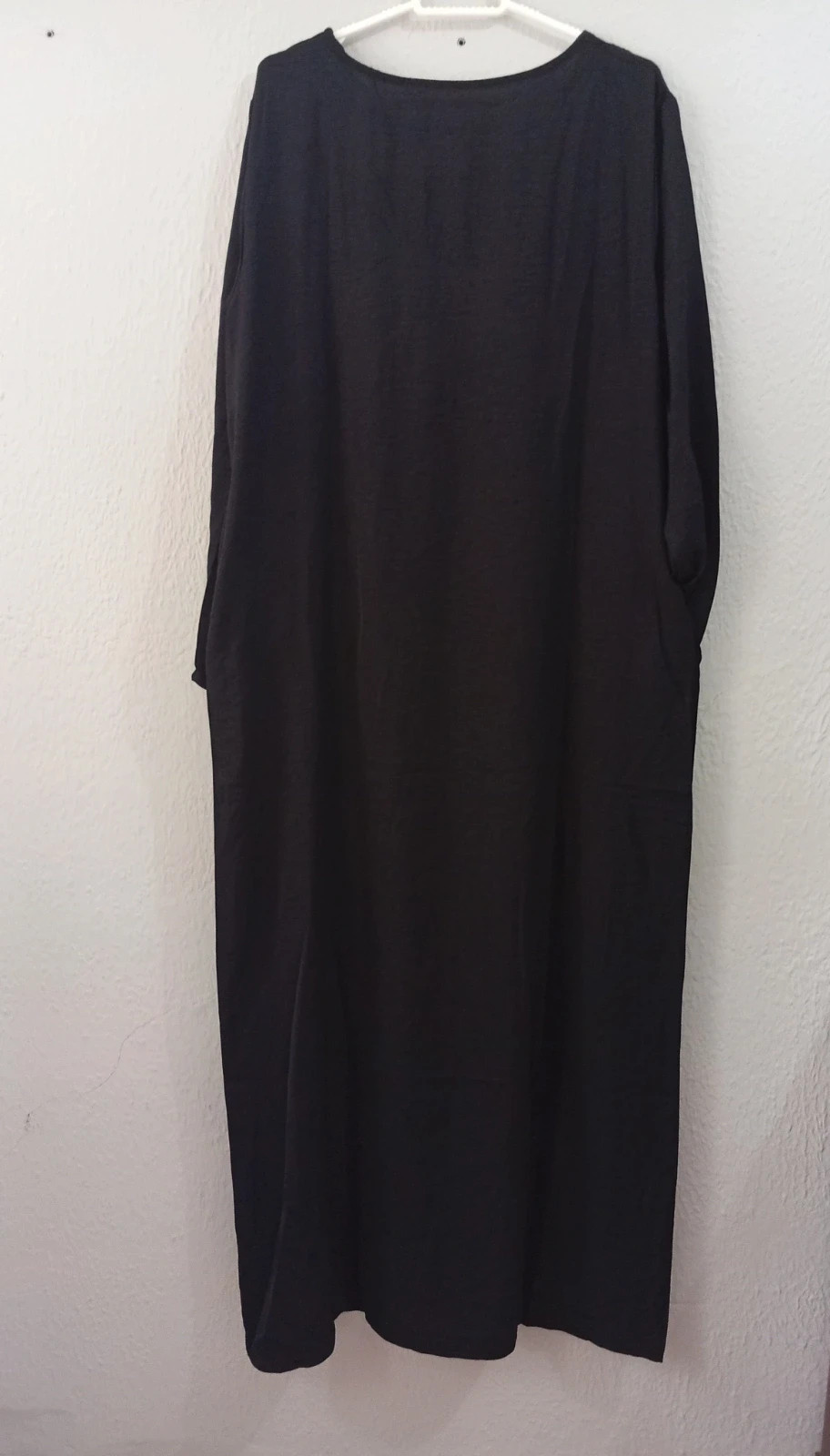 Black oversized long dress / kaftan. One size fits approx. M to 2XL – taille Taille unique 2