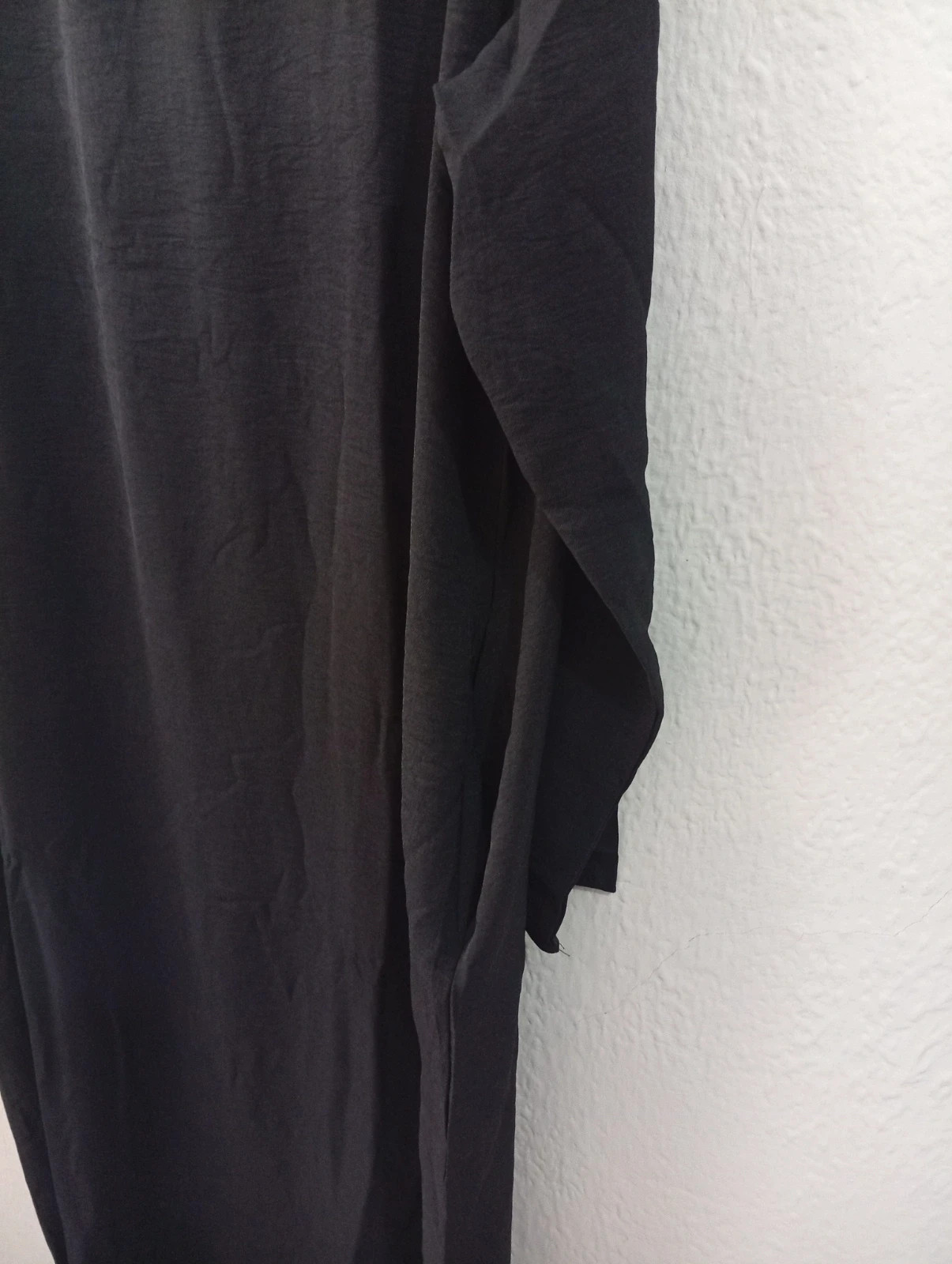 Black oversized long dress / kaftan. One size fits approx. M to 2XL – taille Taille unique 3