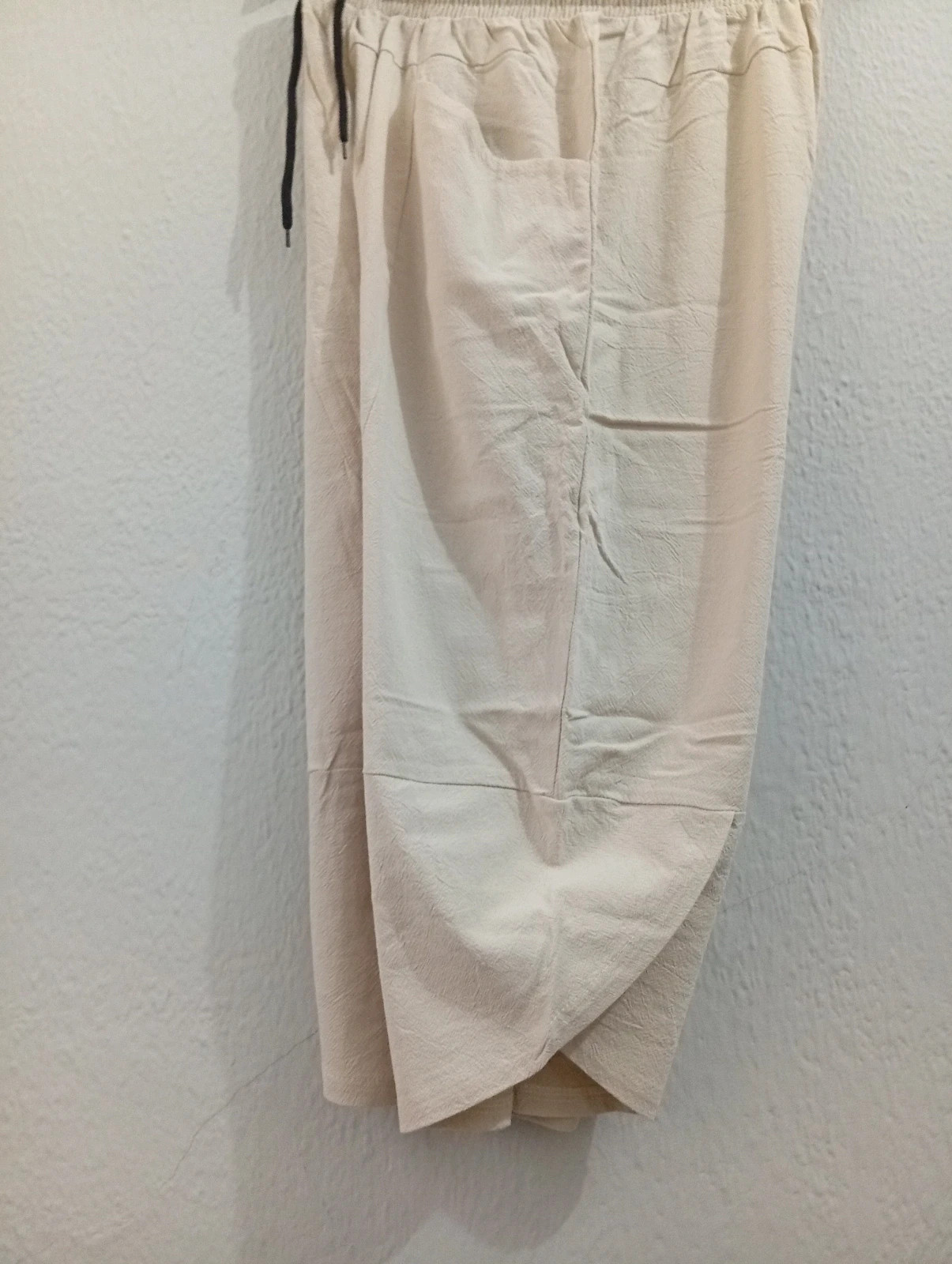 Pantalón fluido beige para mujer – Talla XL – taille XL / 42 / 14 3