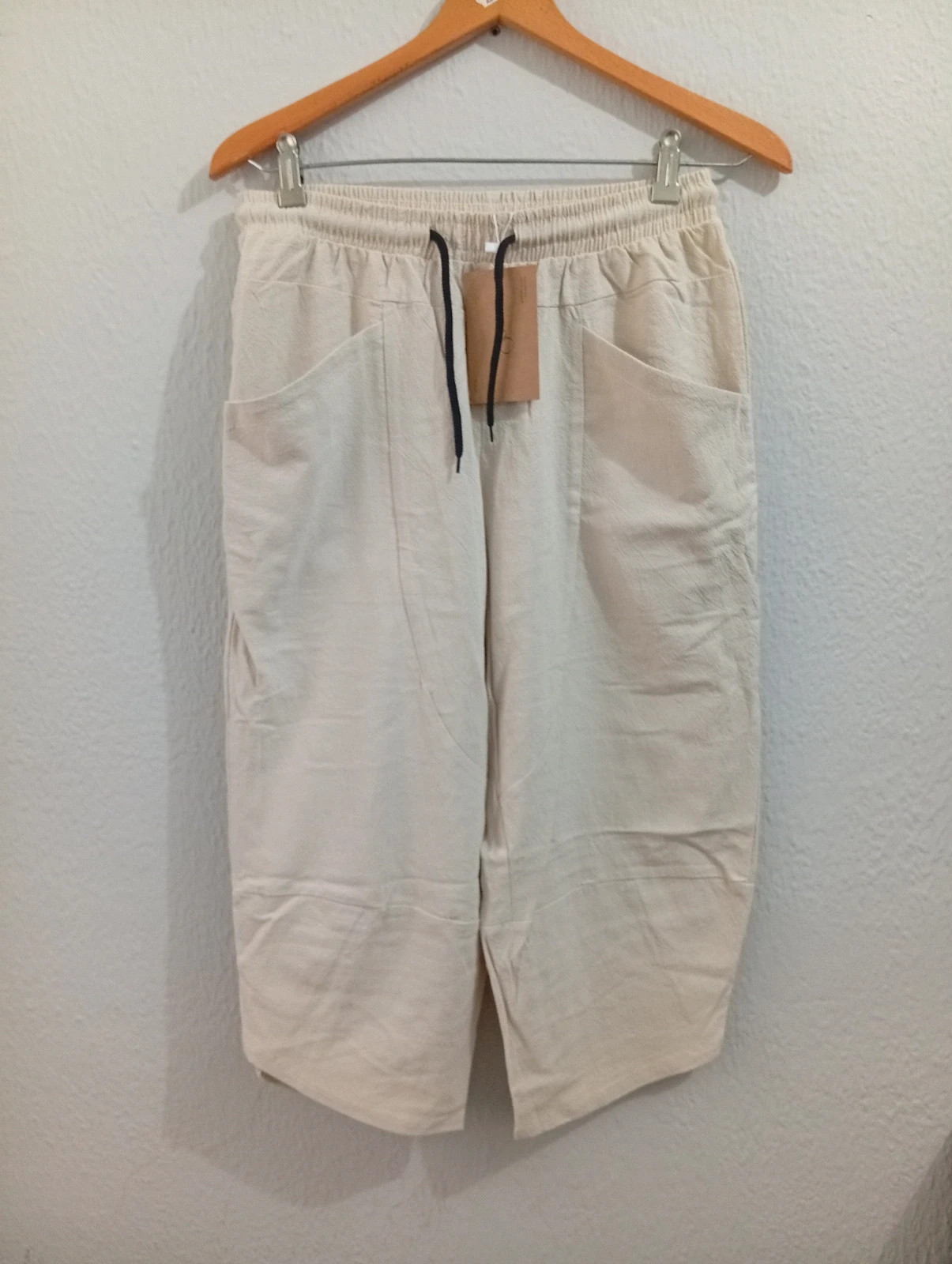 Pantalón fluido beige para mujer – Talla XL – taille XL / 42 / 14