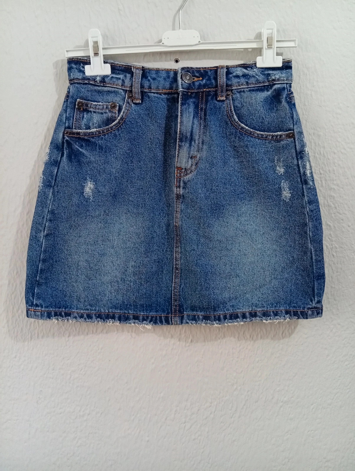 Stradivarius denim skirt Size XS / EU 34 Classic blue denim