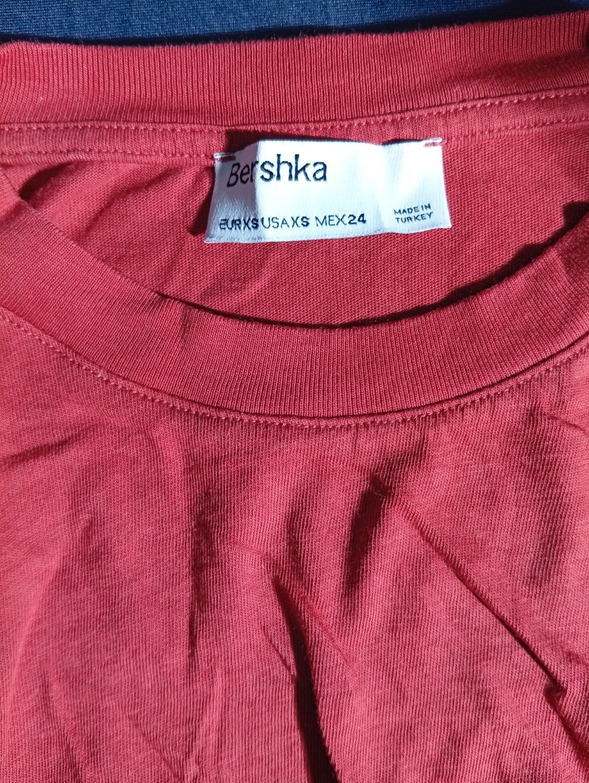 Short Bershka dress in brick color, with adjustable ruched sides, very flattering fit – Bershka – taille XS / 34 / 6 2