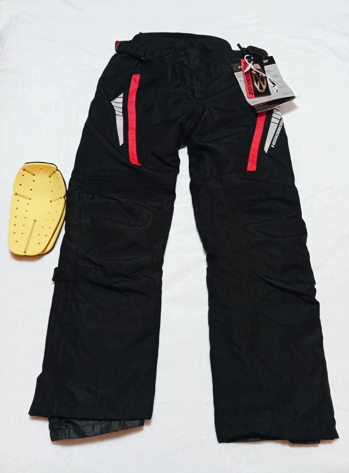 Men’s Black Winter Moto Pants with Protective Pads & Removable Inner Liner