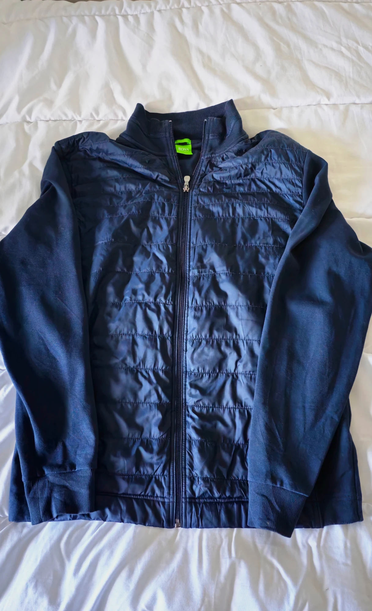 Veste zippée Hugo Boss bleu marine