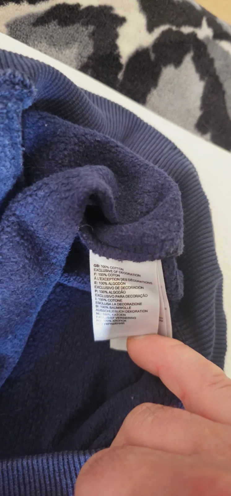 The North Face Hoodie Bleu Marine Logo Blanc – Sweat Capuche – The North Face – taille XL 4