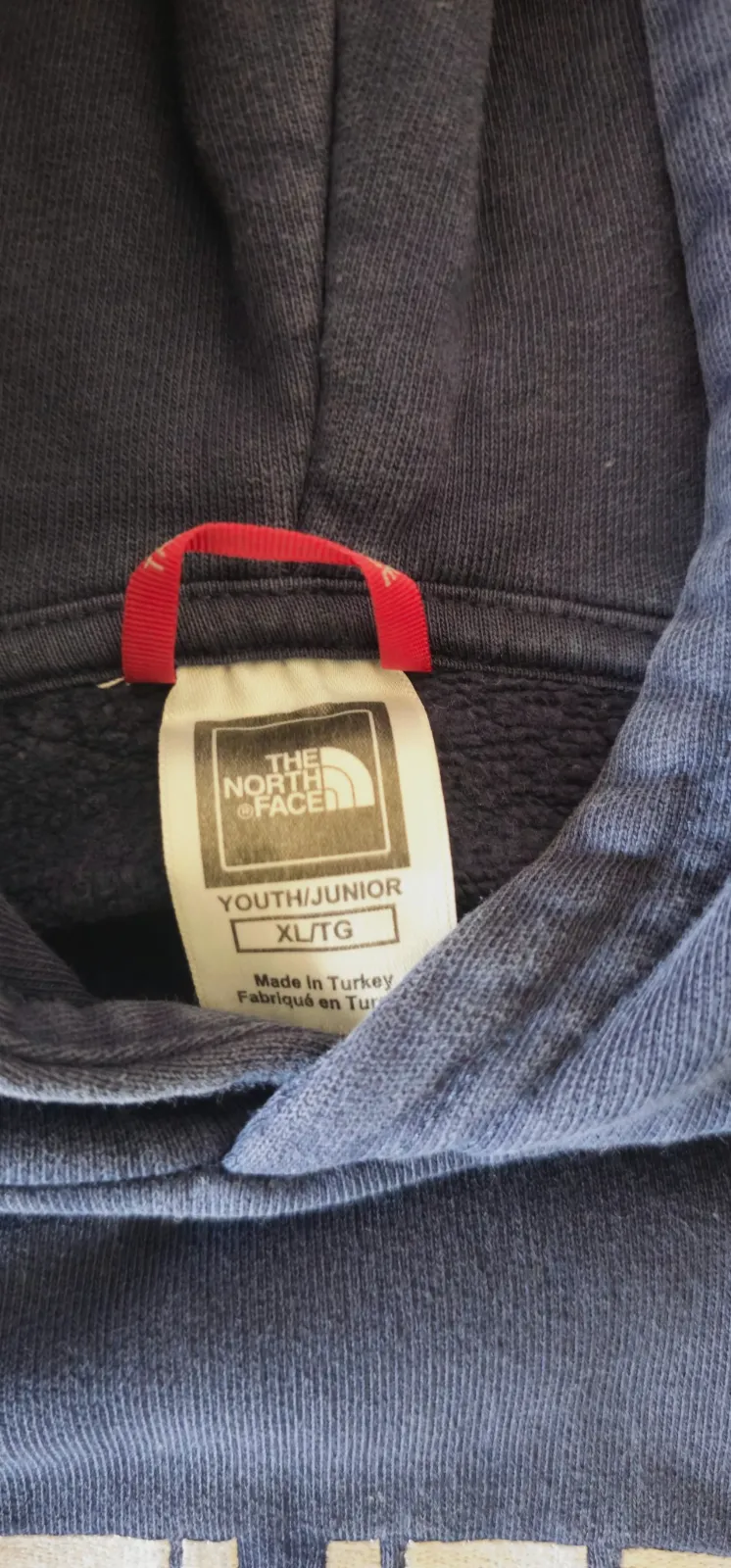 The North Face Hoodie Bleu Marine Logo Blanc – Sweat Capuche – The North Face – taille XL 3
