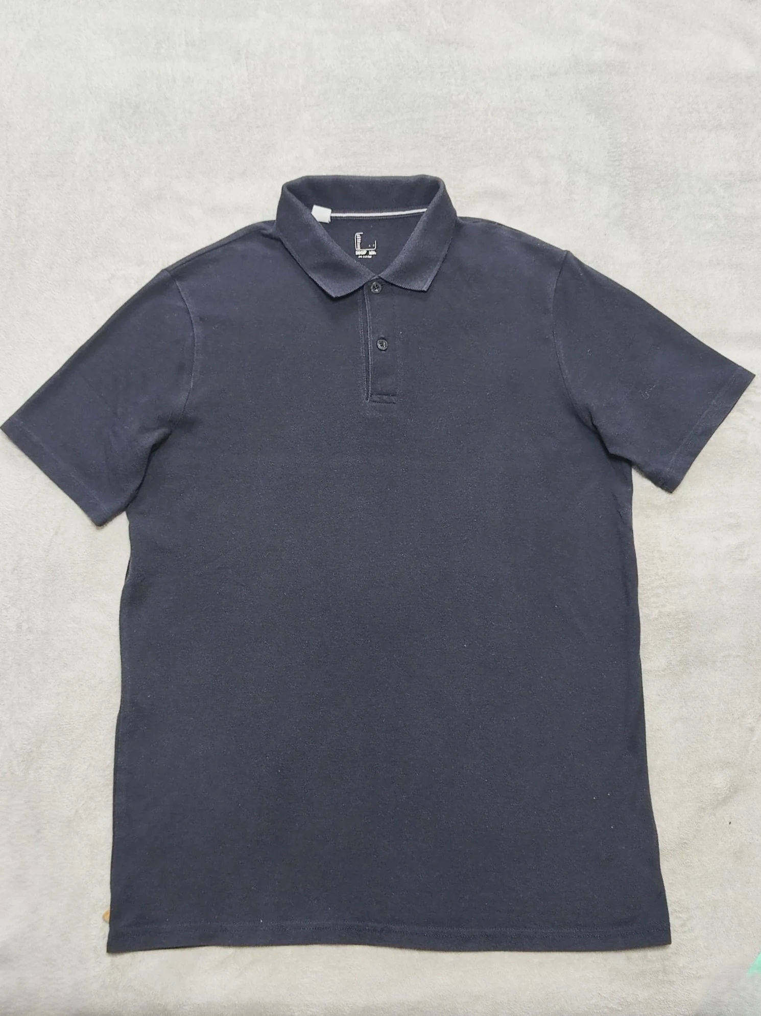 Polo à manches courtes Decathlon noir