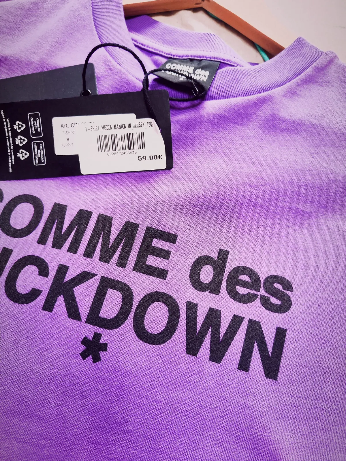 T-shirt violet Comme des Fuckdown – Comme des Fuckdown – taille M 3