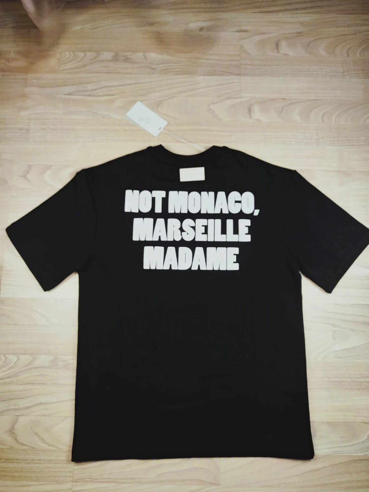 T-shirt noir Not Monaco Marseille Madame