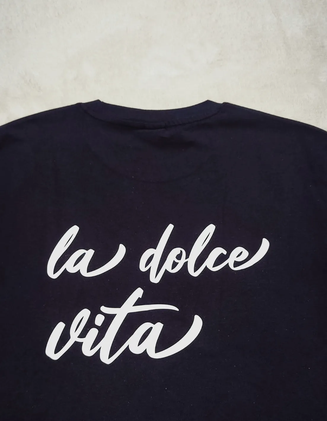 T-shirt noir imprimé La Dolce Vita MS Fashion taille XL – MS Fashion – taille XL 5