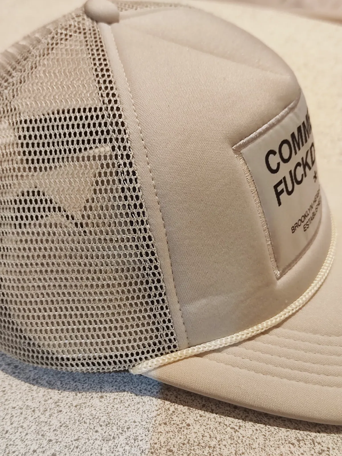 Casquette Trucker Comme des Fuckdown Beige – Comme des Fuckdown – taille Taille unique 3