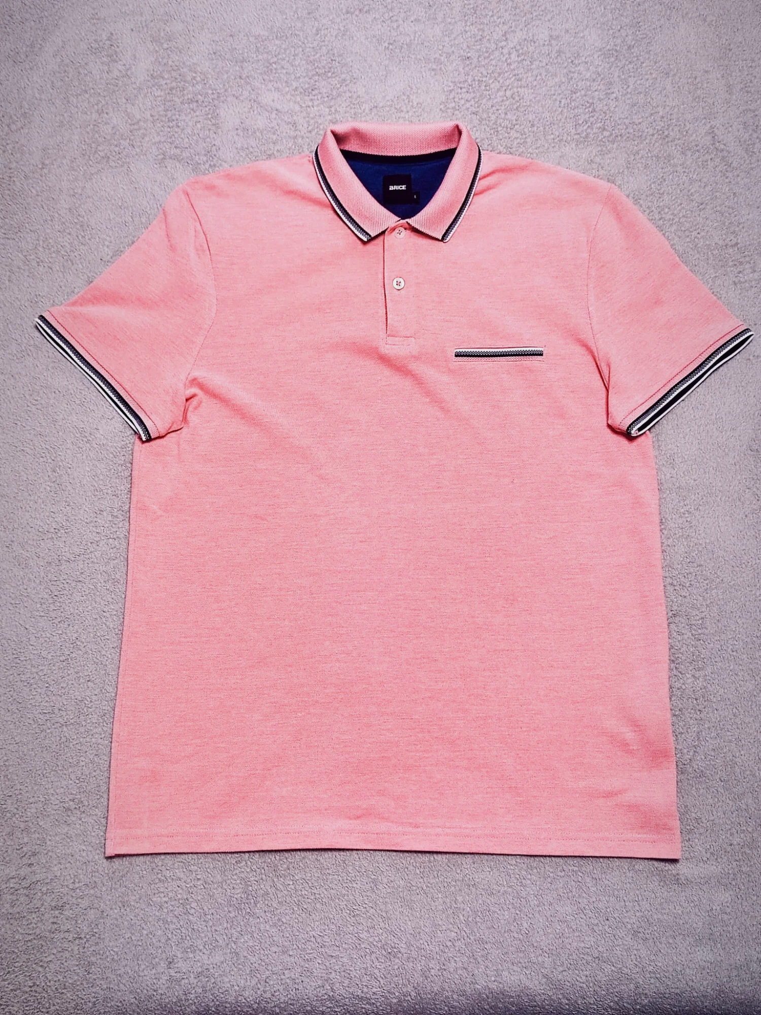 Polo à manches courtes Brice rose taille L