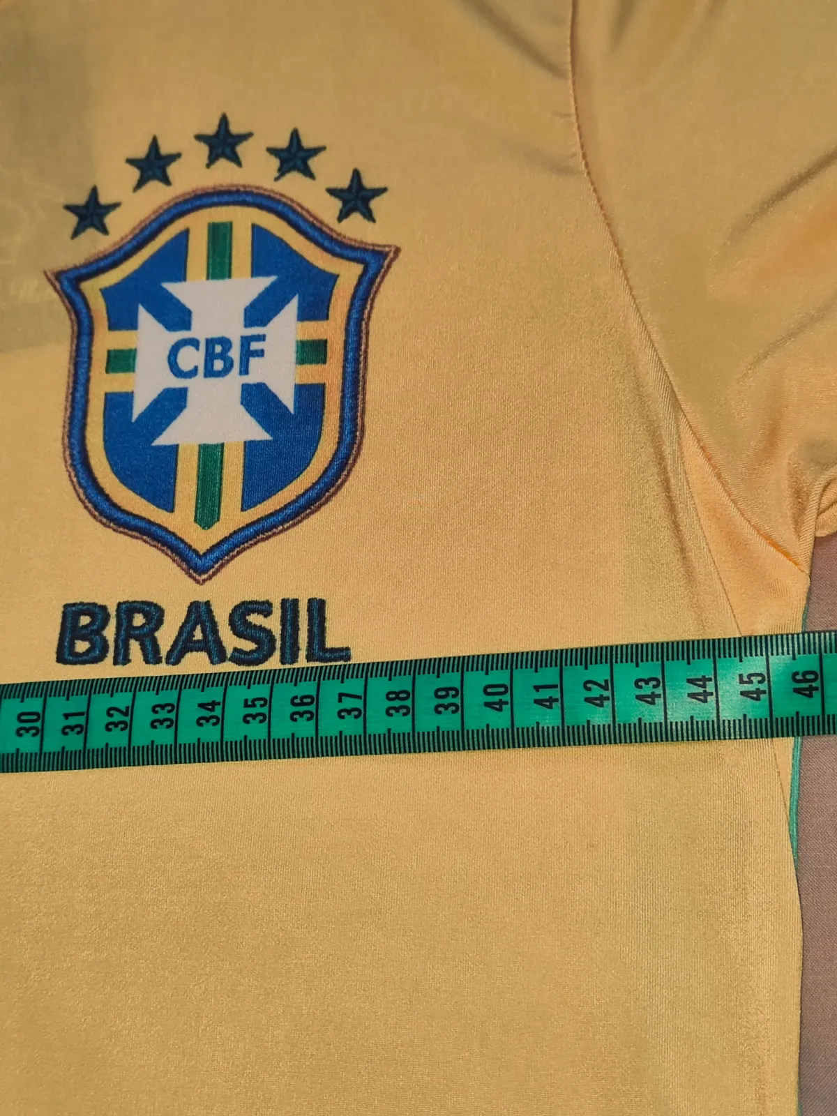 Maillot de football Brésil CBF jaune – made in Italy – taille L 8