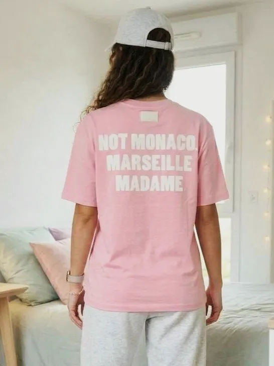 T-shirt rose Not Monaco Marseille Madame – HALLSTARZ – taille XS 2