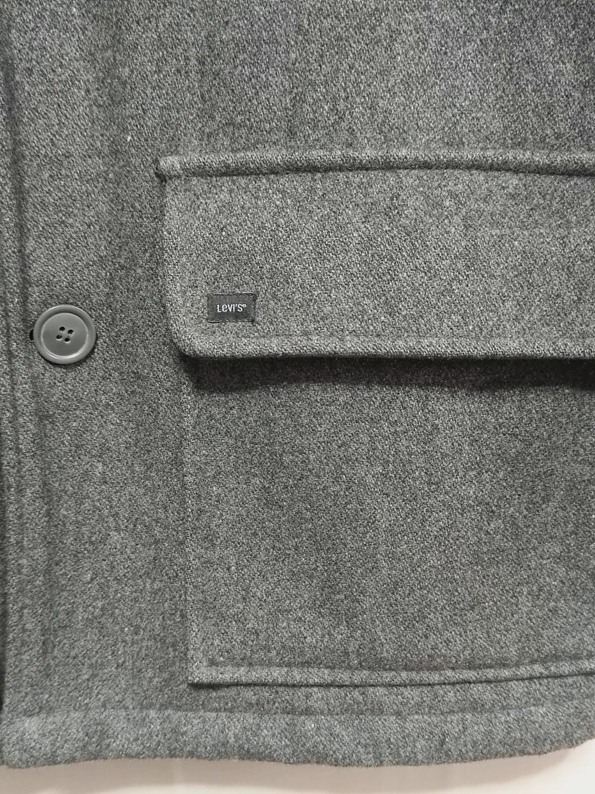 Veste manteau en laine Levi's gris – Levi's – taille S 3