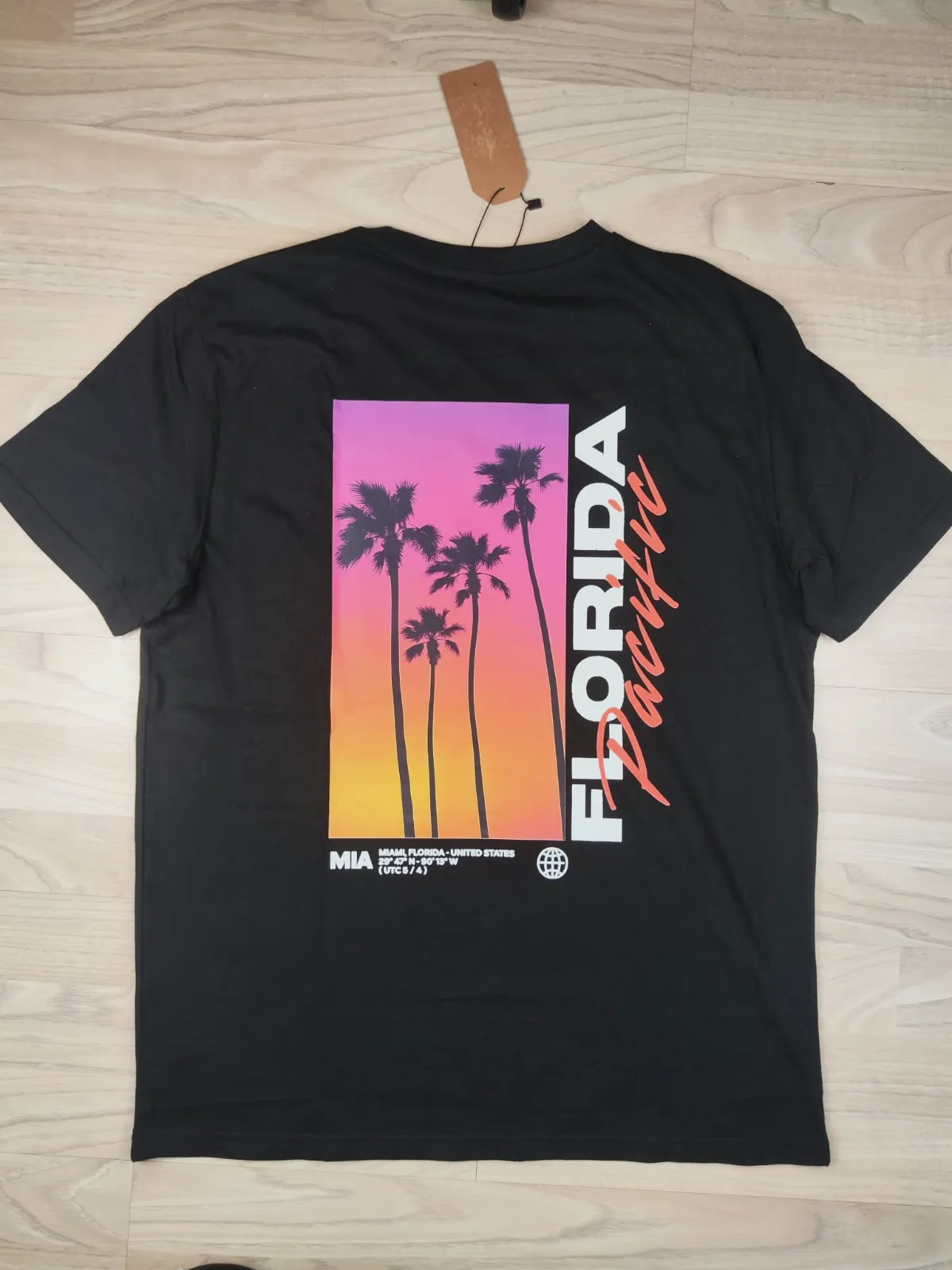T-shirt noir imprimé Florida Pacific – MS fashion – taille L 3