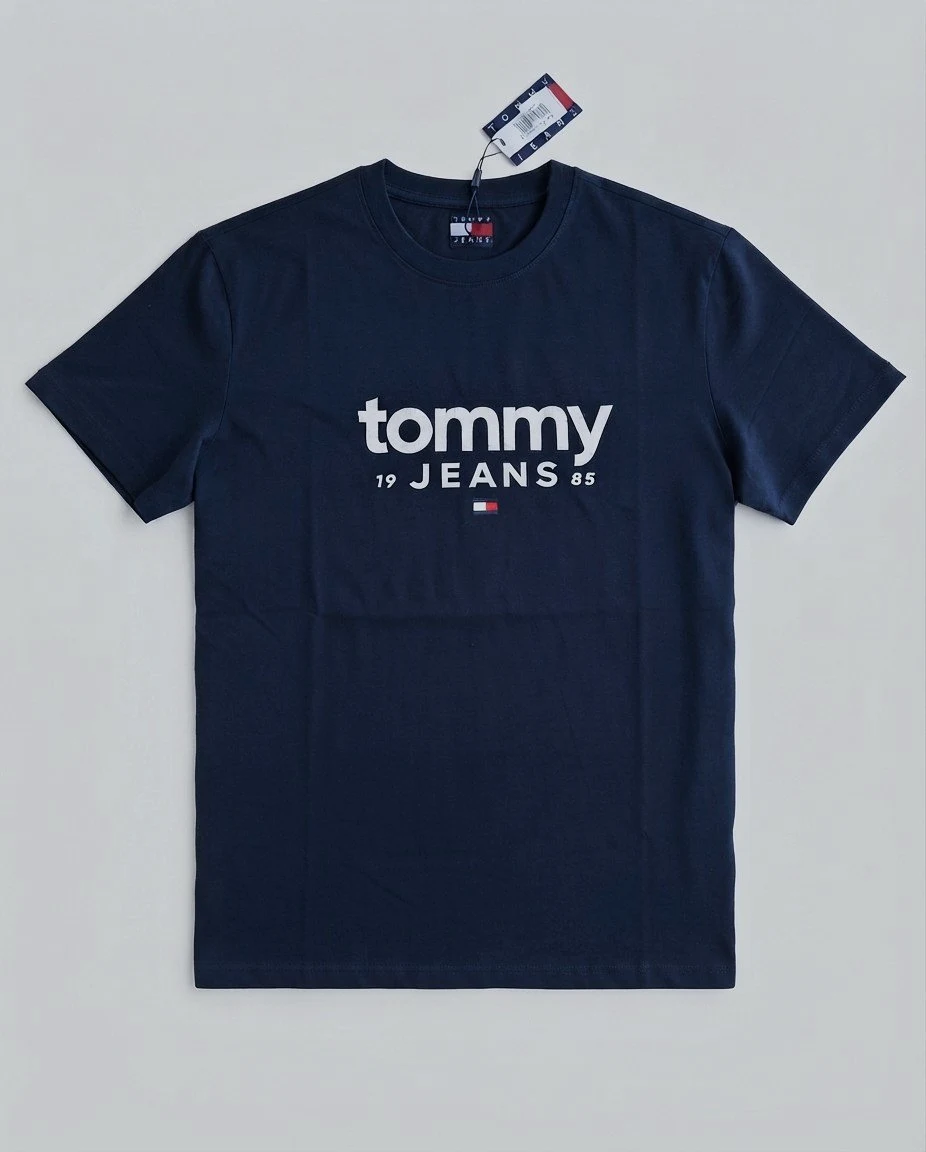 T-shirt Tommy Jeans Bleu Marine Imprimé Logo