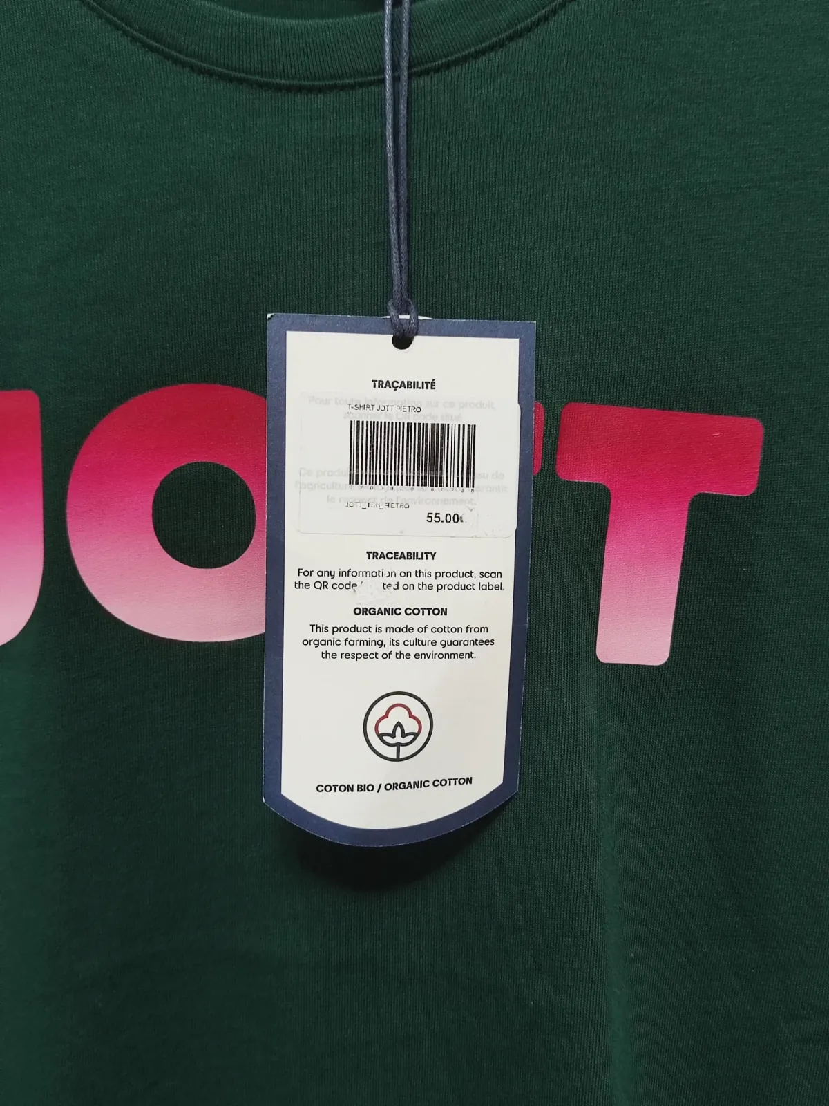 T-shirt Jott vert imprimé dégradé rose – JOTT – taille M 4