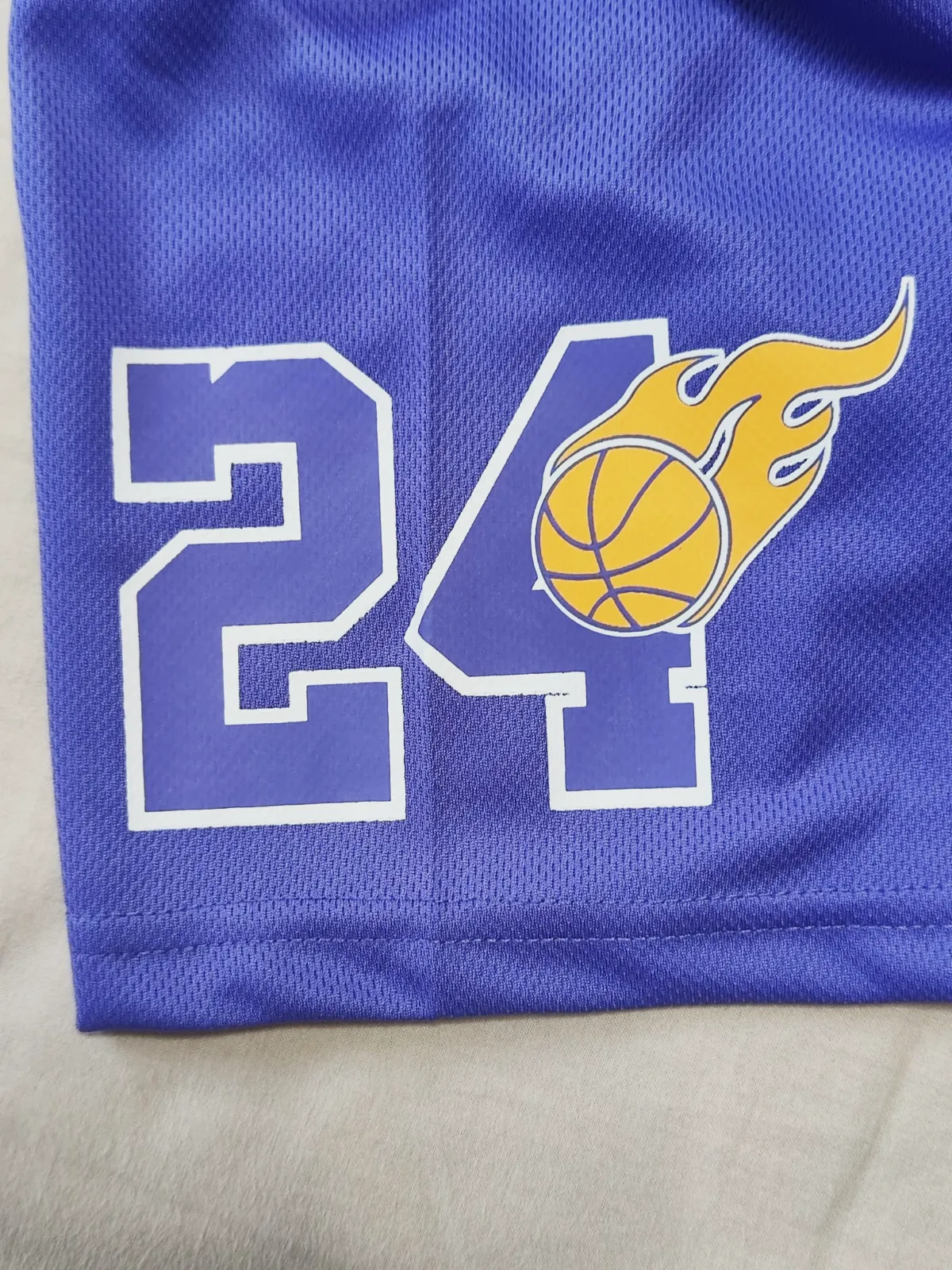Ensemble t-shirt et short Los Angeles 24 violet – Vigoz – taille M 4