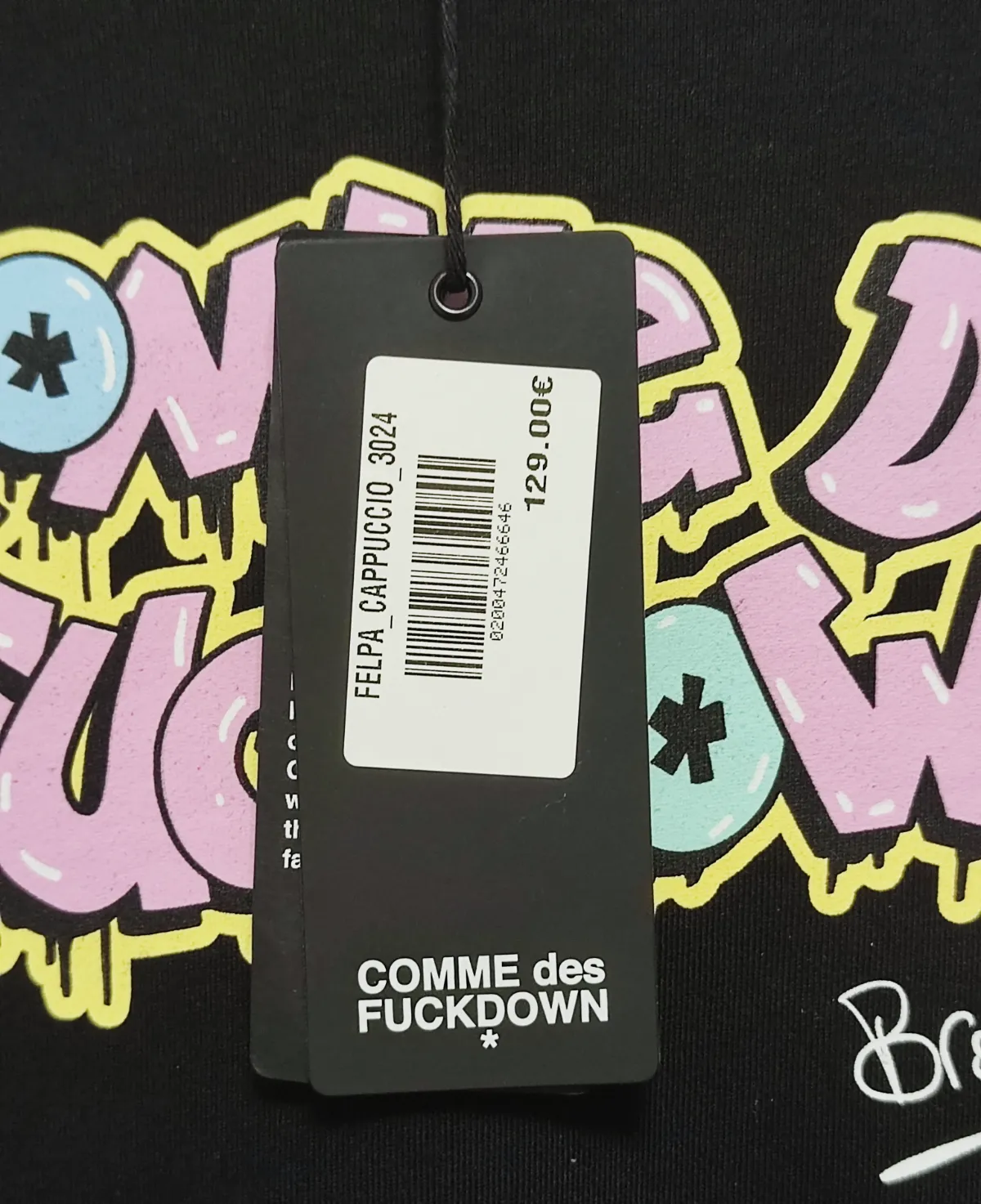 Sweat à capuche noir Comme Des Fuckdown – Comme Des Fuckdown – taille L 8