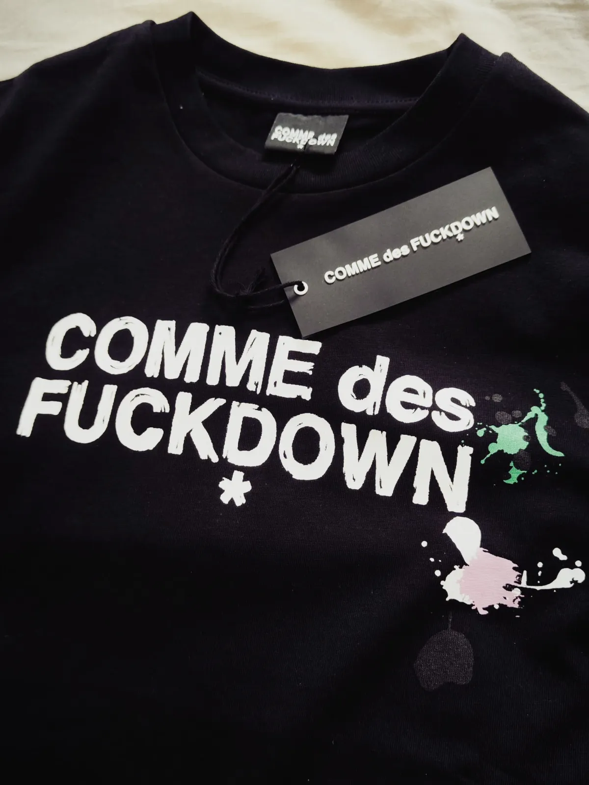 T-shirt noir Comme Des Fuckdown imprimé – Comme Des Fuckdown – taille M 5