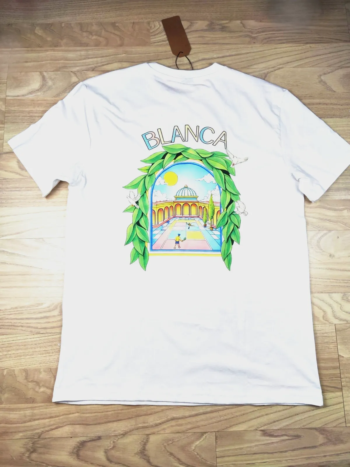 T-shirt blanc imprimé Blanca 100% coton – Blanca – taille L 2