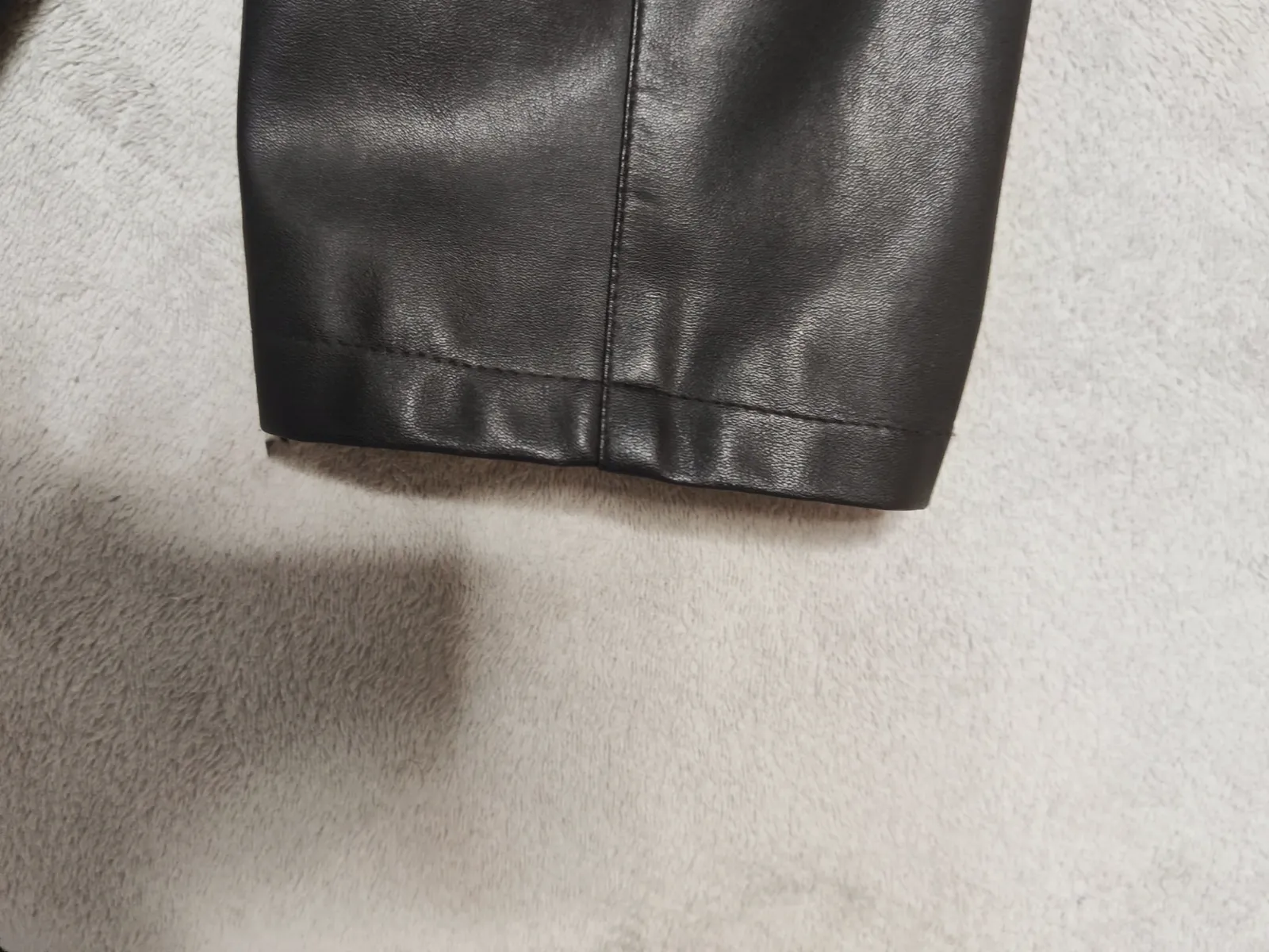 Veste vintage en simili cuir noir EXI Paris - Made in France - XL - Style 90s / – EXI Paris – taille Taille unique 6