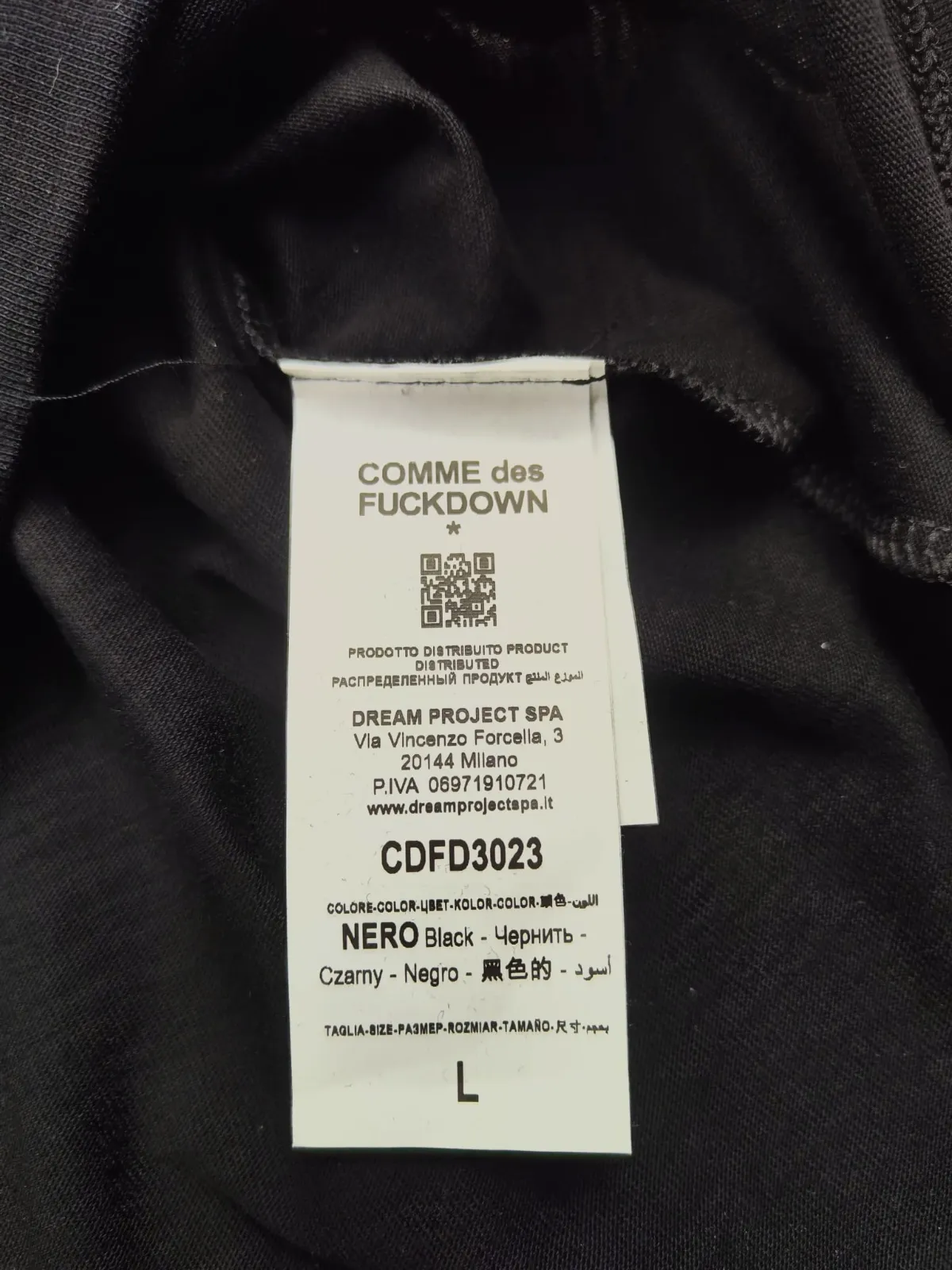 T-shirt Comme des Fuckdown noir imprimé graffiti – Comme des Fuckdown – taille L 6