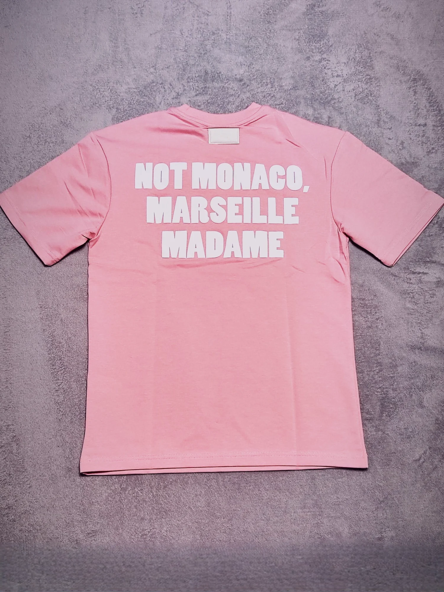 T-shirt rose Not Monaco Marseille Madame