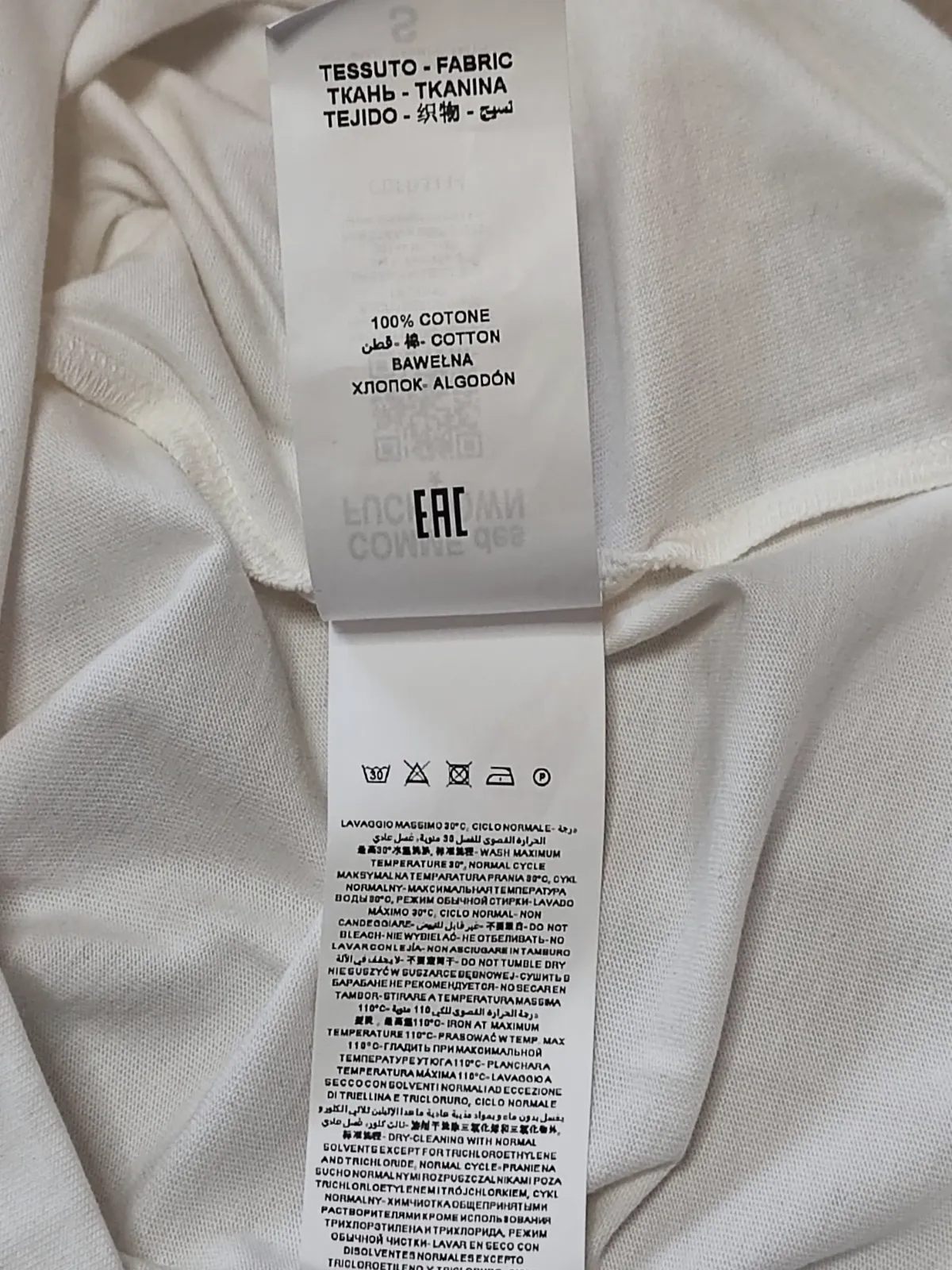 T-shirt blanc imprimé violet Comme des Garçons – Comme des Garçons – taille S 8