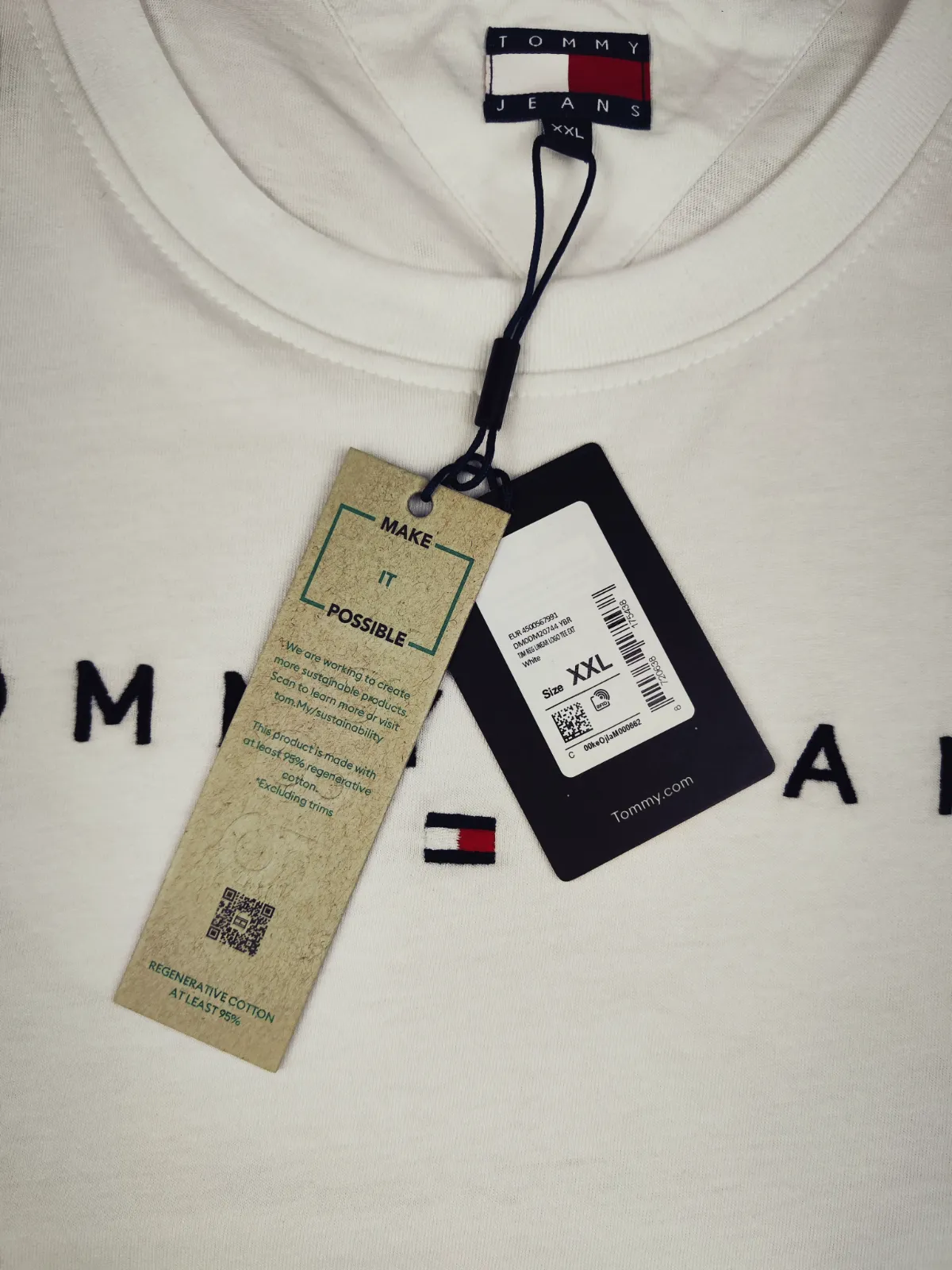 T-shirt Tommy Hilfiger blanc imprimé Tommy Jeans – Tommy Hilfiger – taille XXL 4
