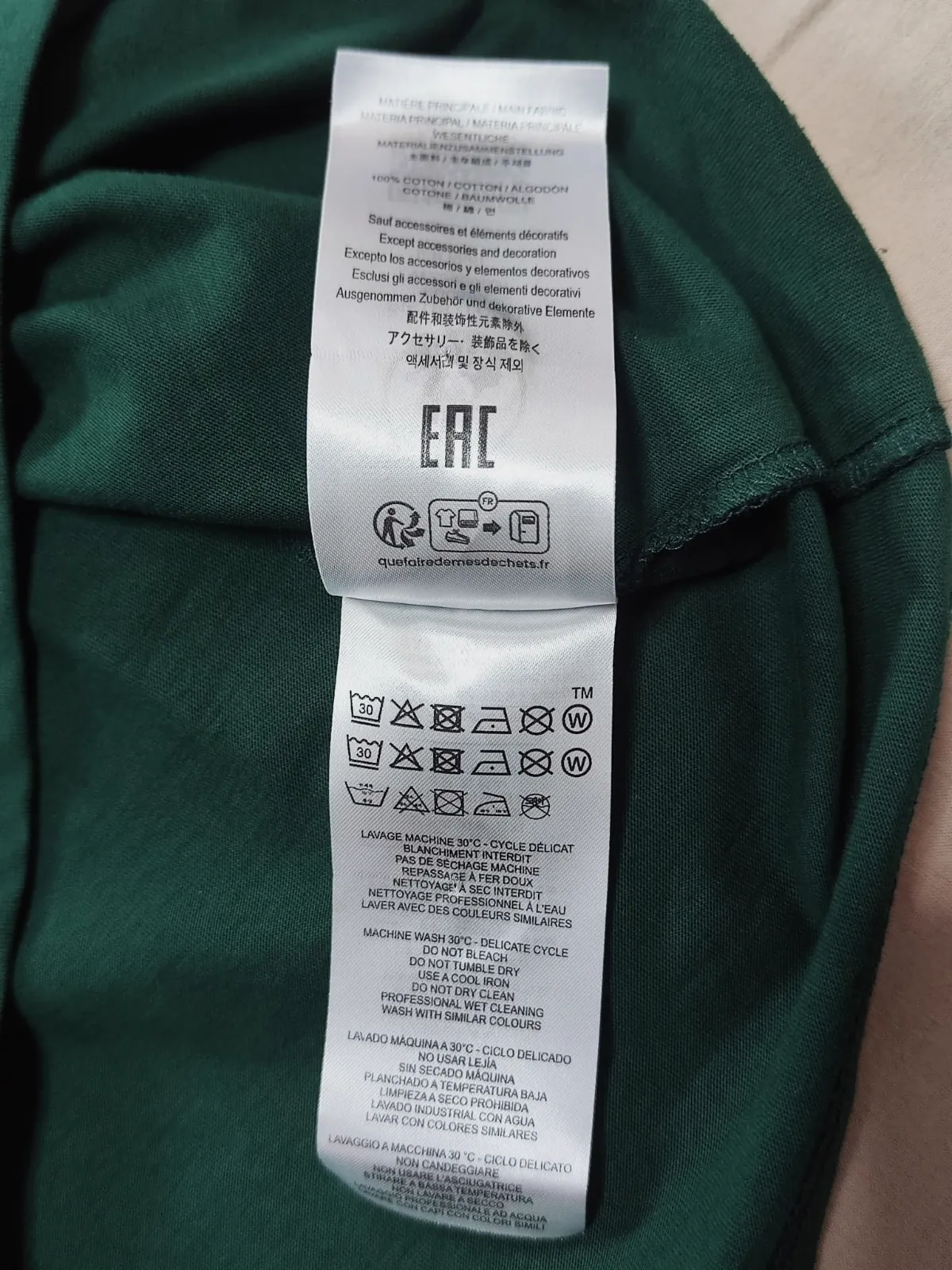 T-shirt vert Jott imprimé logo – Jott – taille S 8
