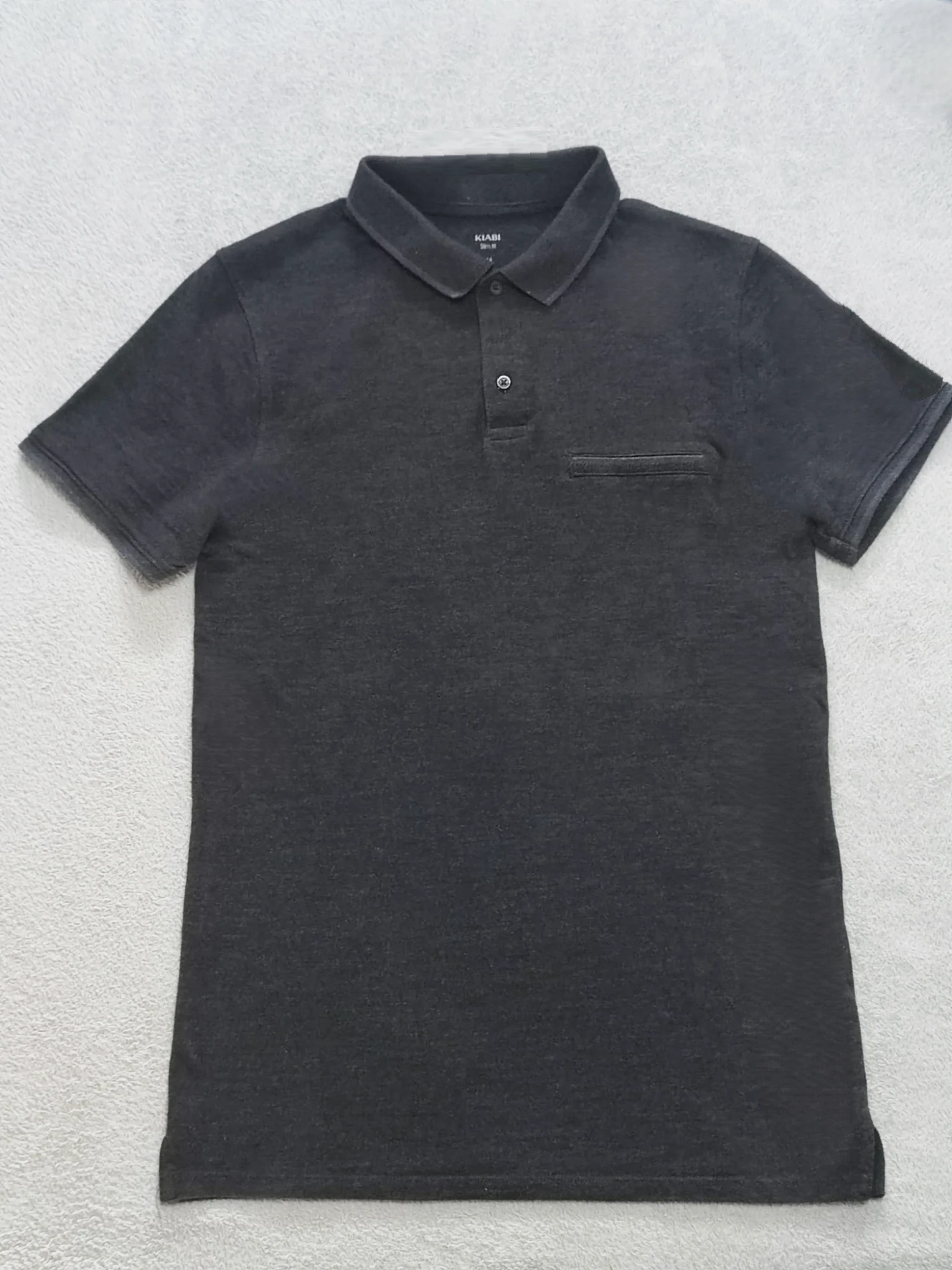 Polo Kiabi Slim Fit gris taille M
