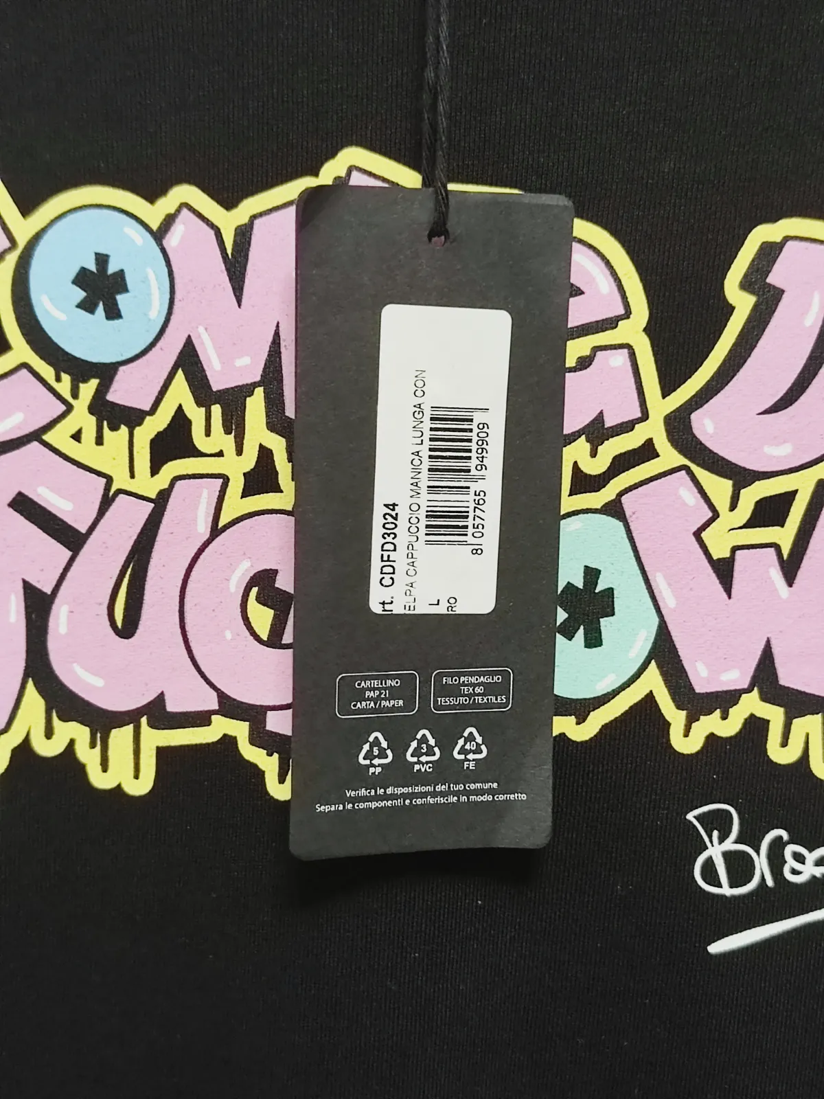Sweat à capuche noir Comme Des Fuckdown – Comme Des Fuckdown – taille L 9
