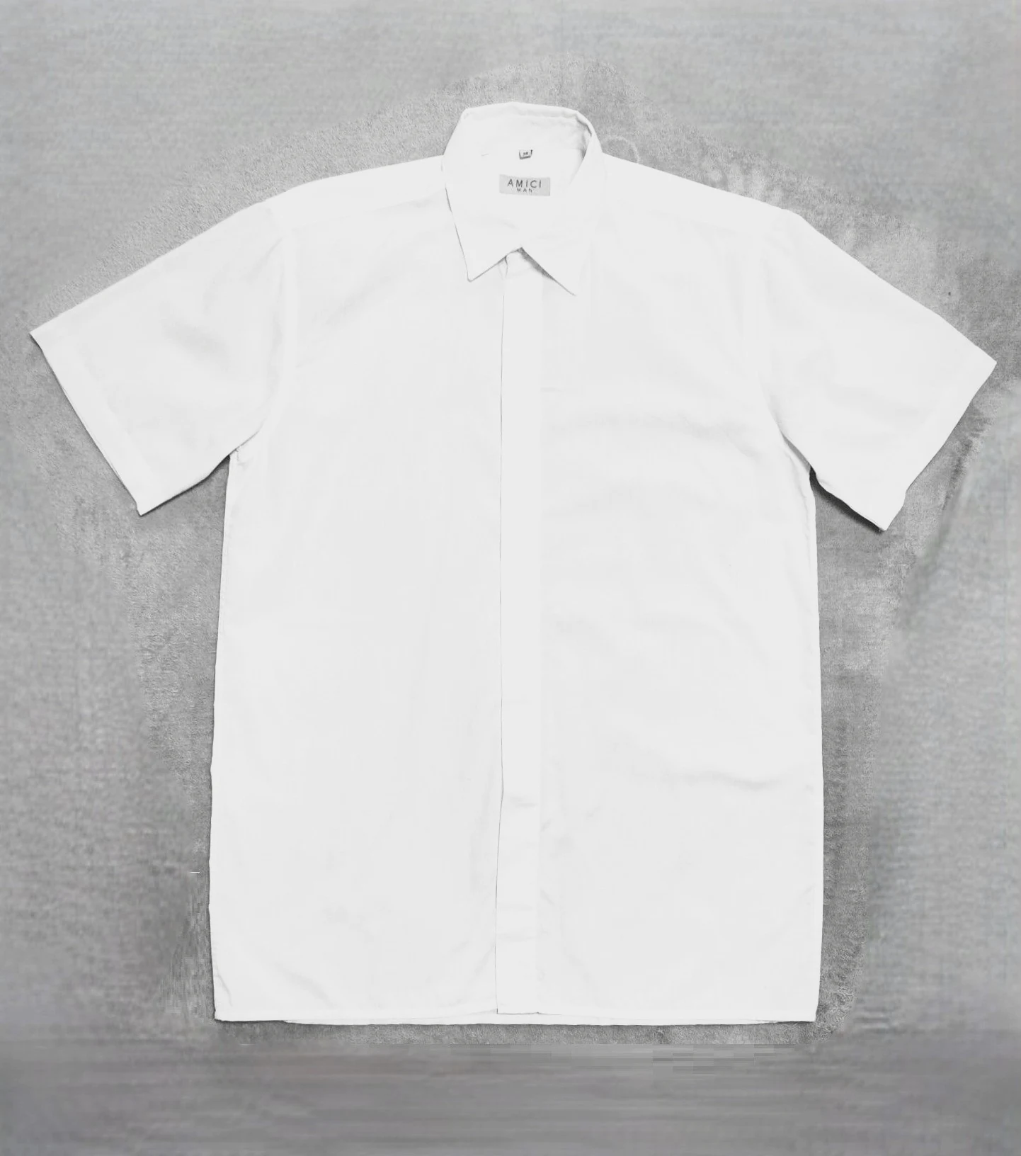 Chemise blanche manches courtes homme