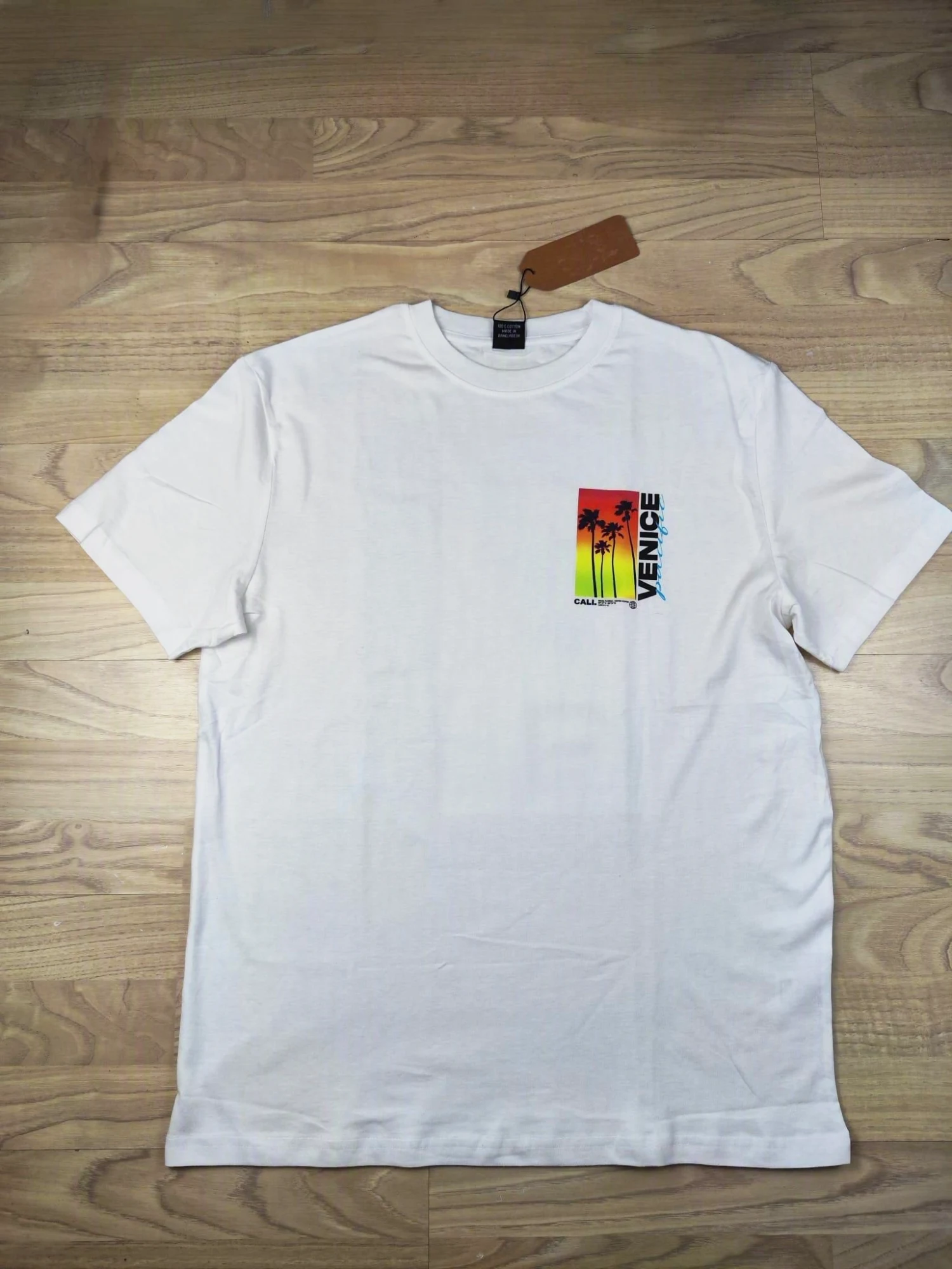 T-shirt blanc imprimé MS Fashion taille L