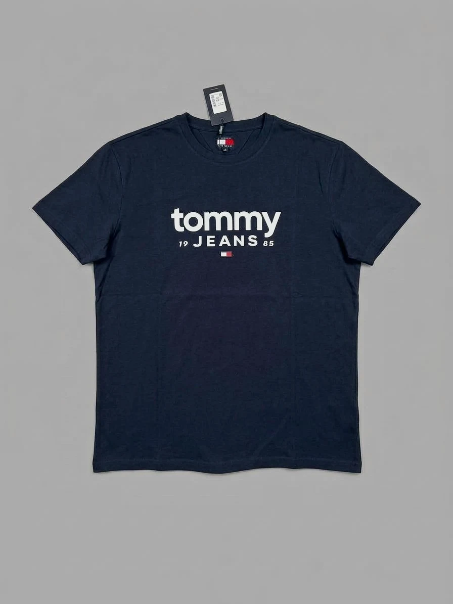 T-shirt Tommy Jeans Bleu Marine Imprimé Logo