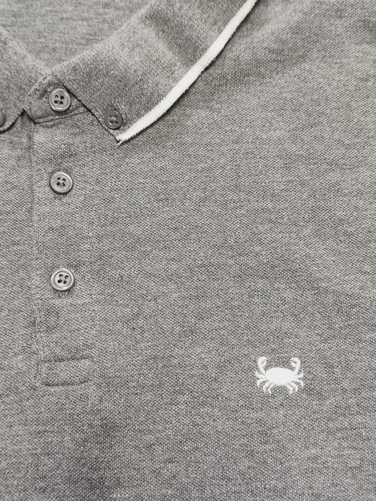 Polo gris à manches courtes – pas de marque – taille M 2
