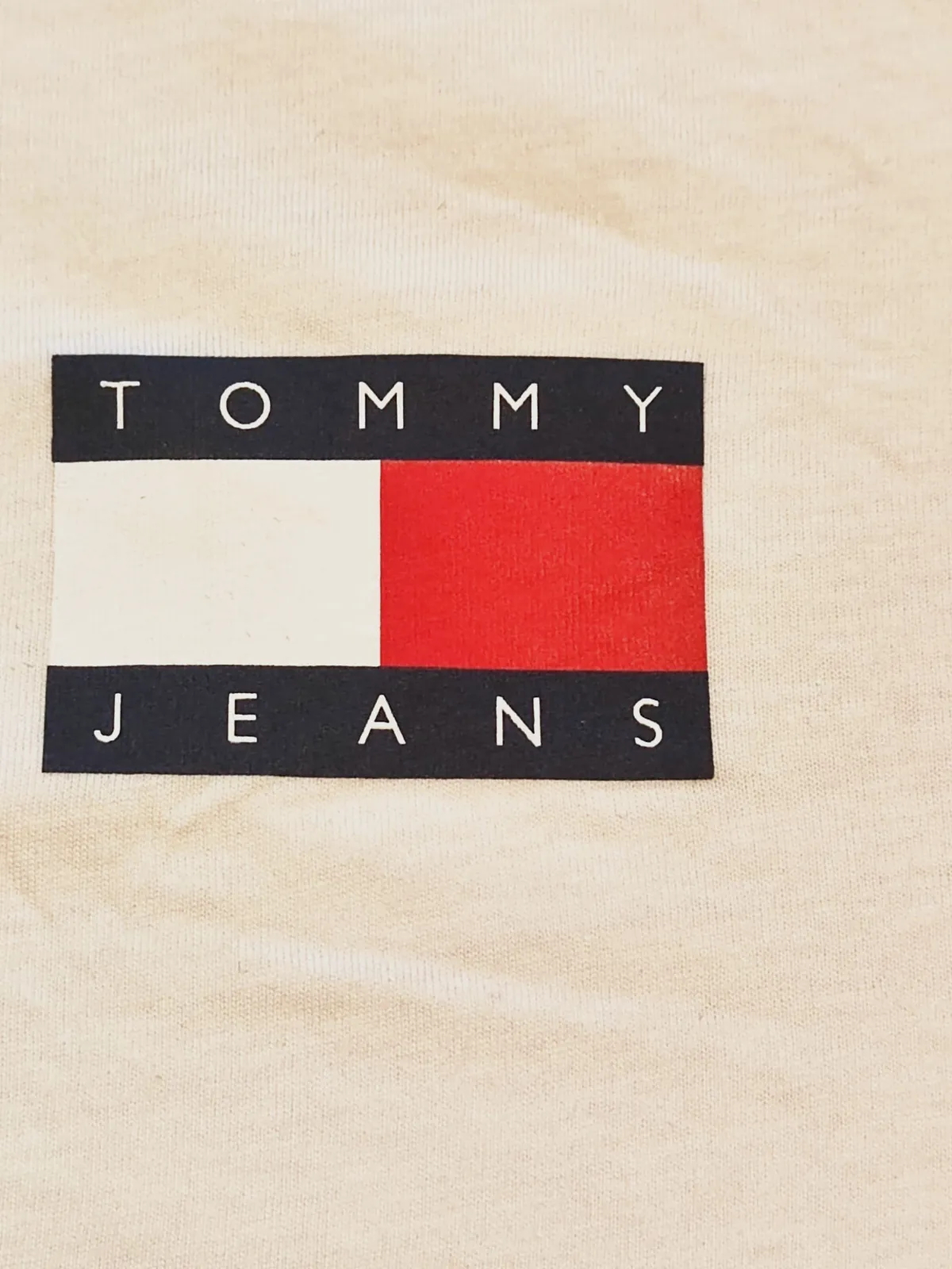 T-shirt blanc Tommy Jeans brodé – Tommy Jeans – taille L 3