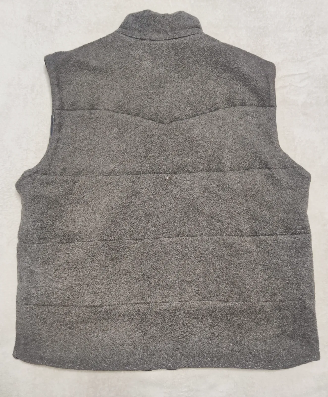 Bodywarmer réversible Old River brodé bleu marine & gris - Taille S/M – Old River – taille M 7