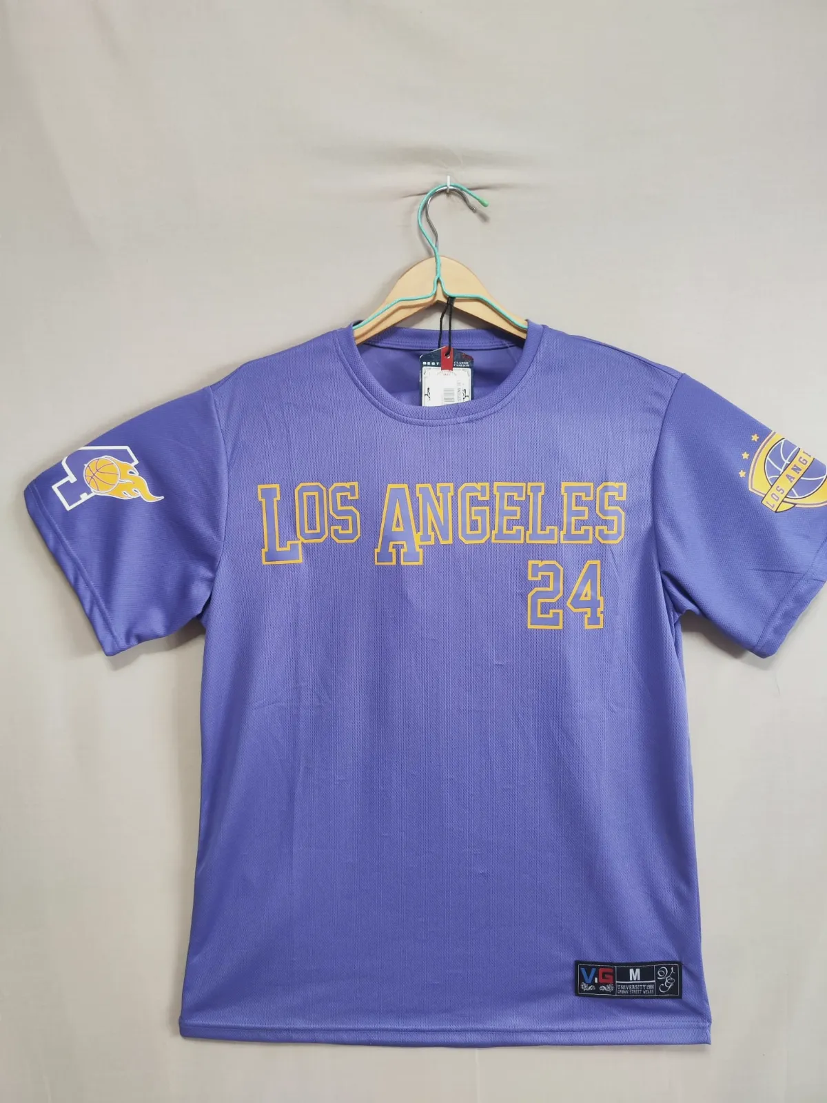 Ensemble t-shirt et short Los Angeles 24 violet – Vigoz – taille M 2