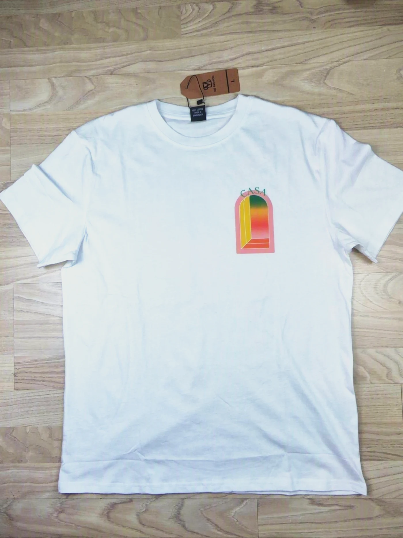 T-shirt Blanc Graphique Casa Goyave - Taille L