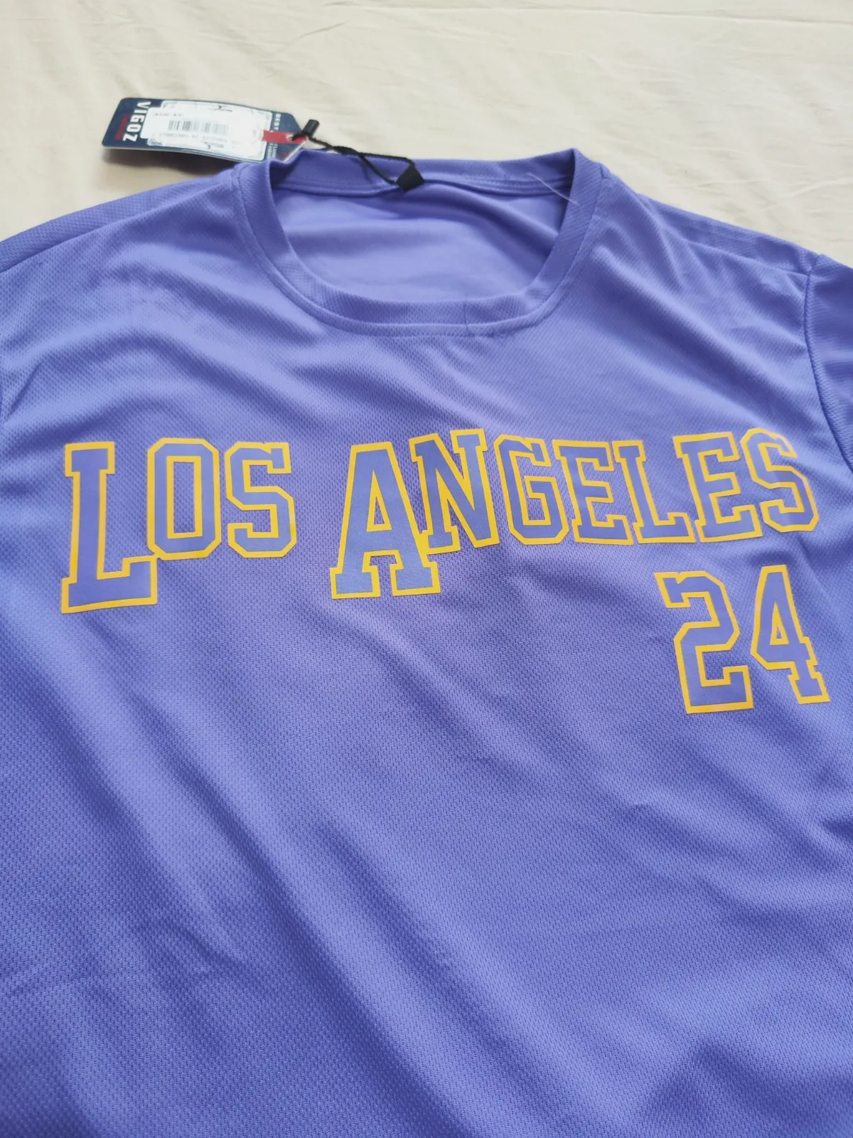 Ensemble t-shirt et short Los Angeles 24 violet – Vigoz – taille M 3