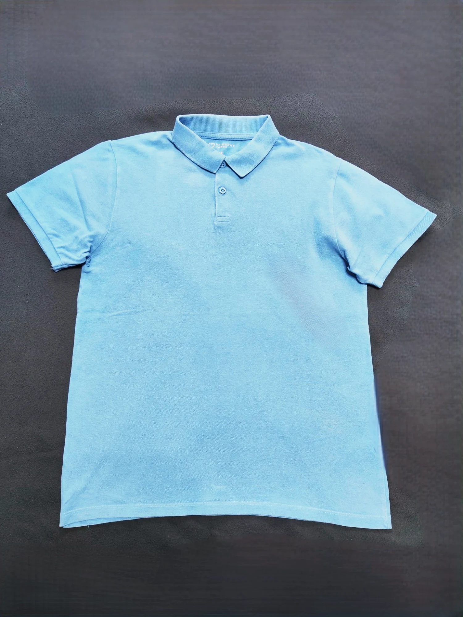Polo à manches courtes bleu clair