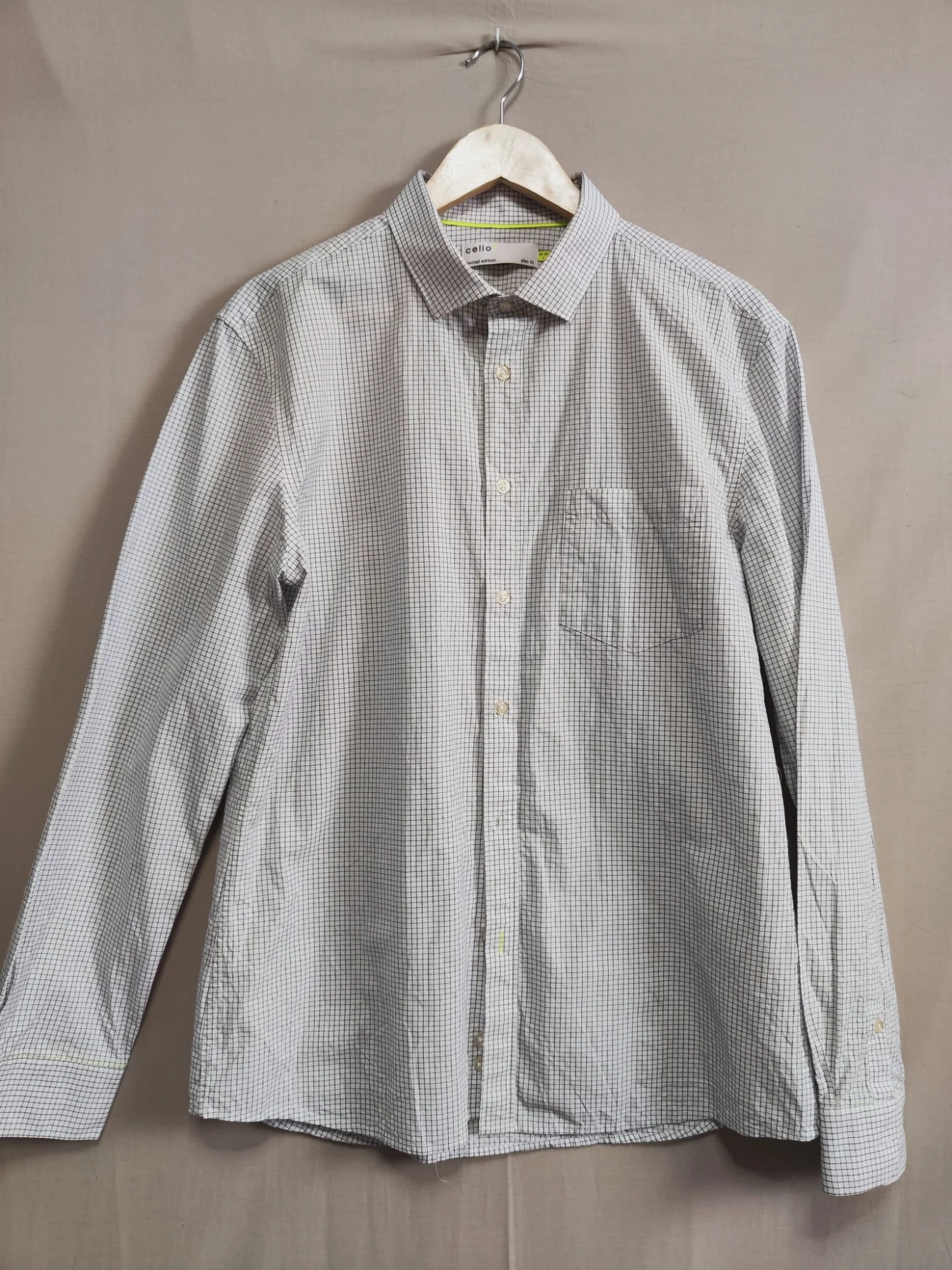 Chemise à carreaux Celio Slim Fit – Celio – taille L