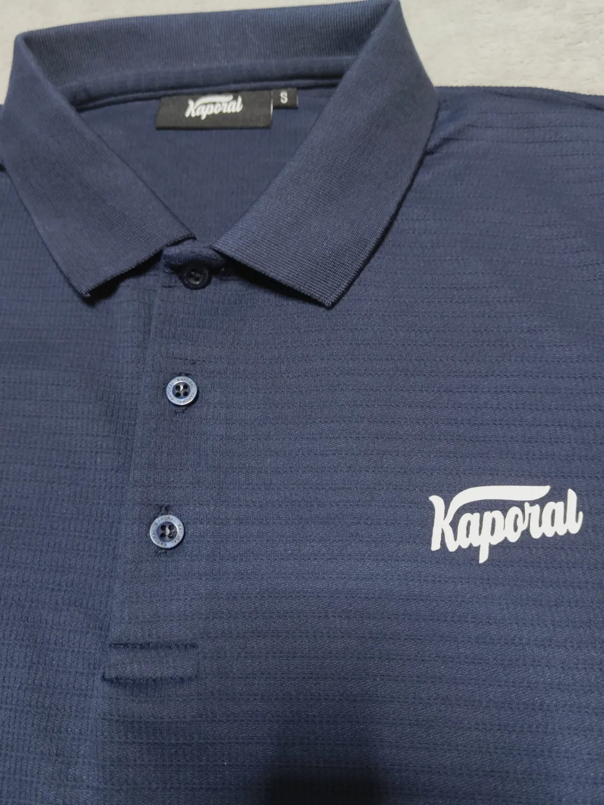 Polo manches longues Kaporal bleu marine - taille S – Kaporal – taille S 4